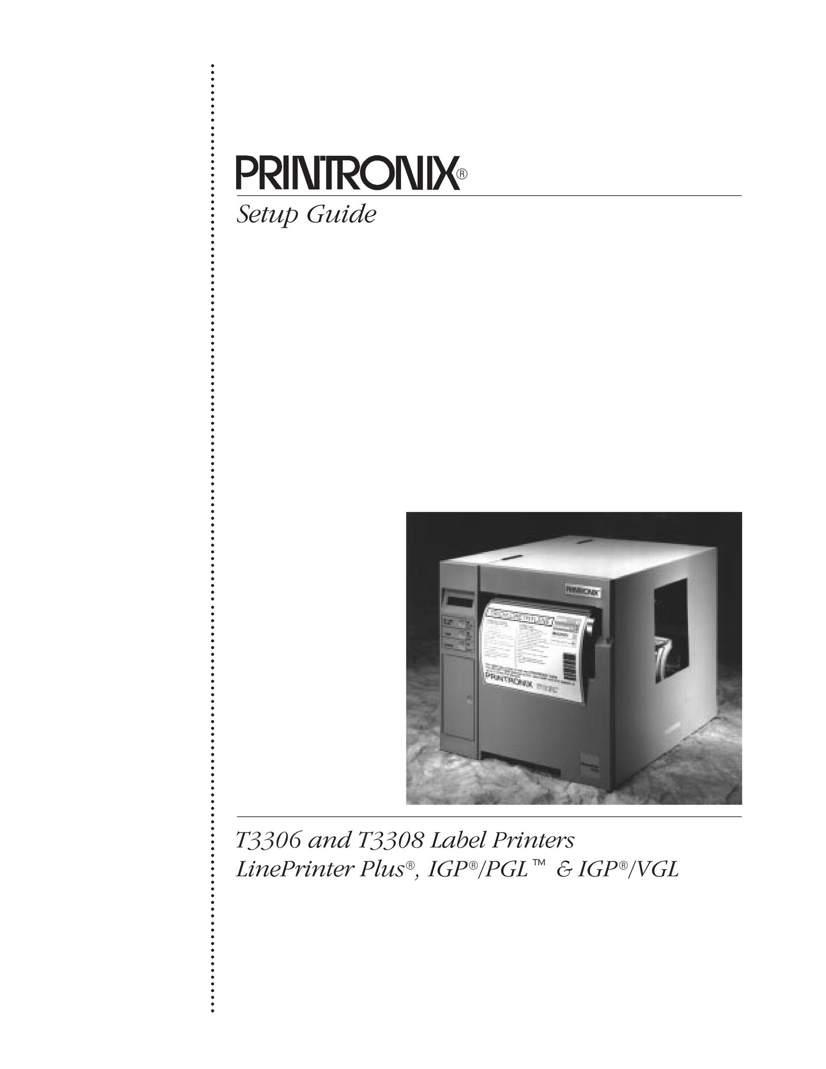 Printronix T3308 Printer User Manual