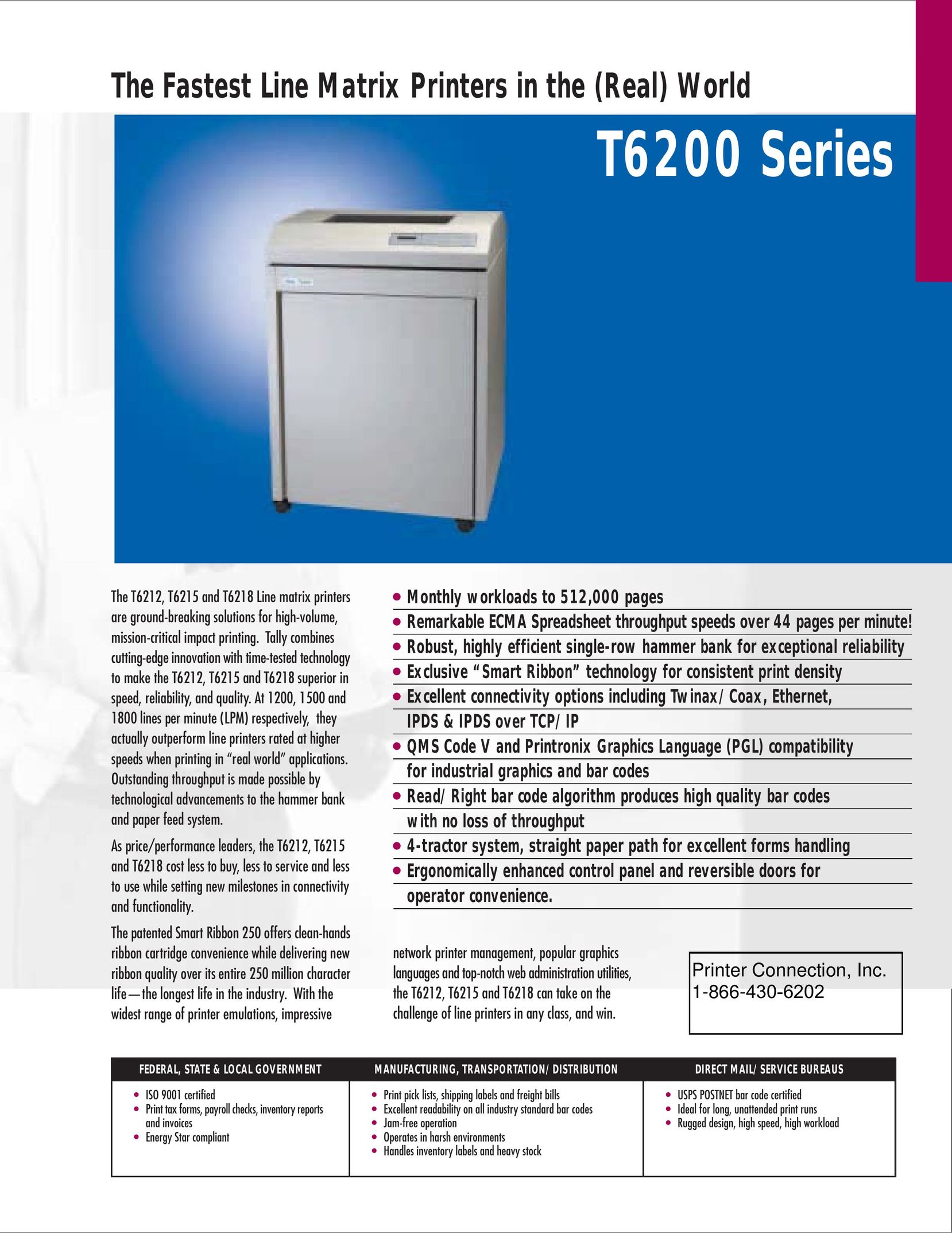 Printronix T6200 Printer User Manual