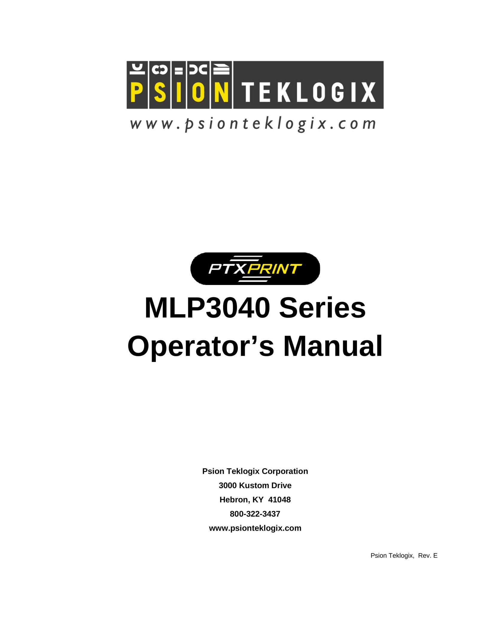 Psion Teklogix MLP 3040 Series Printer User Manual