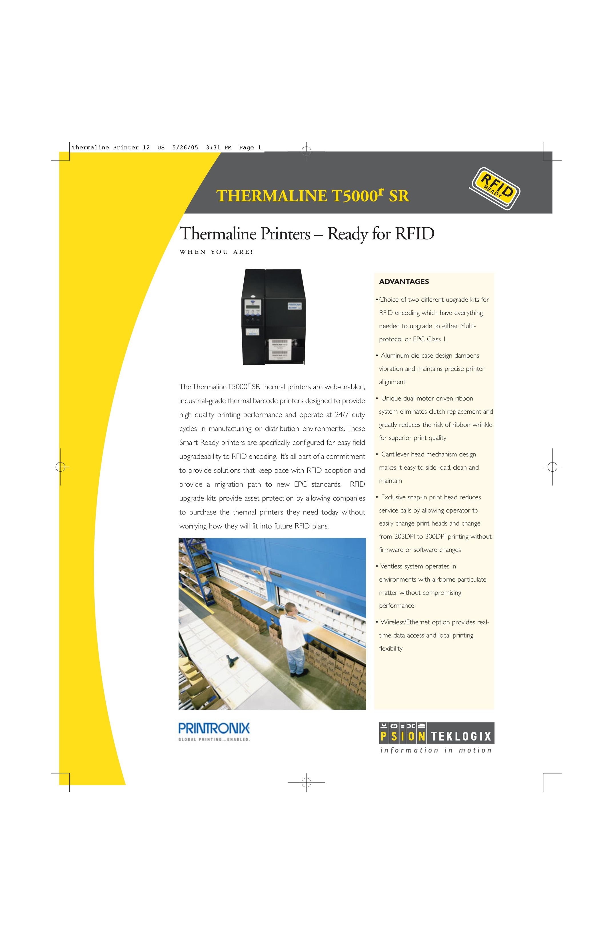 Psion Teklogix T5000r SR Printer User Manual