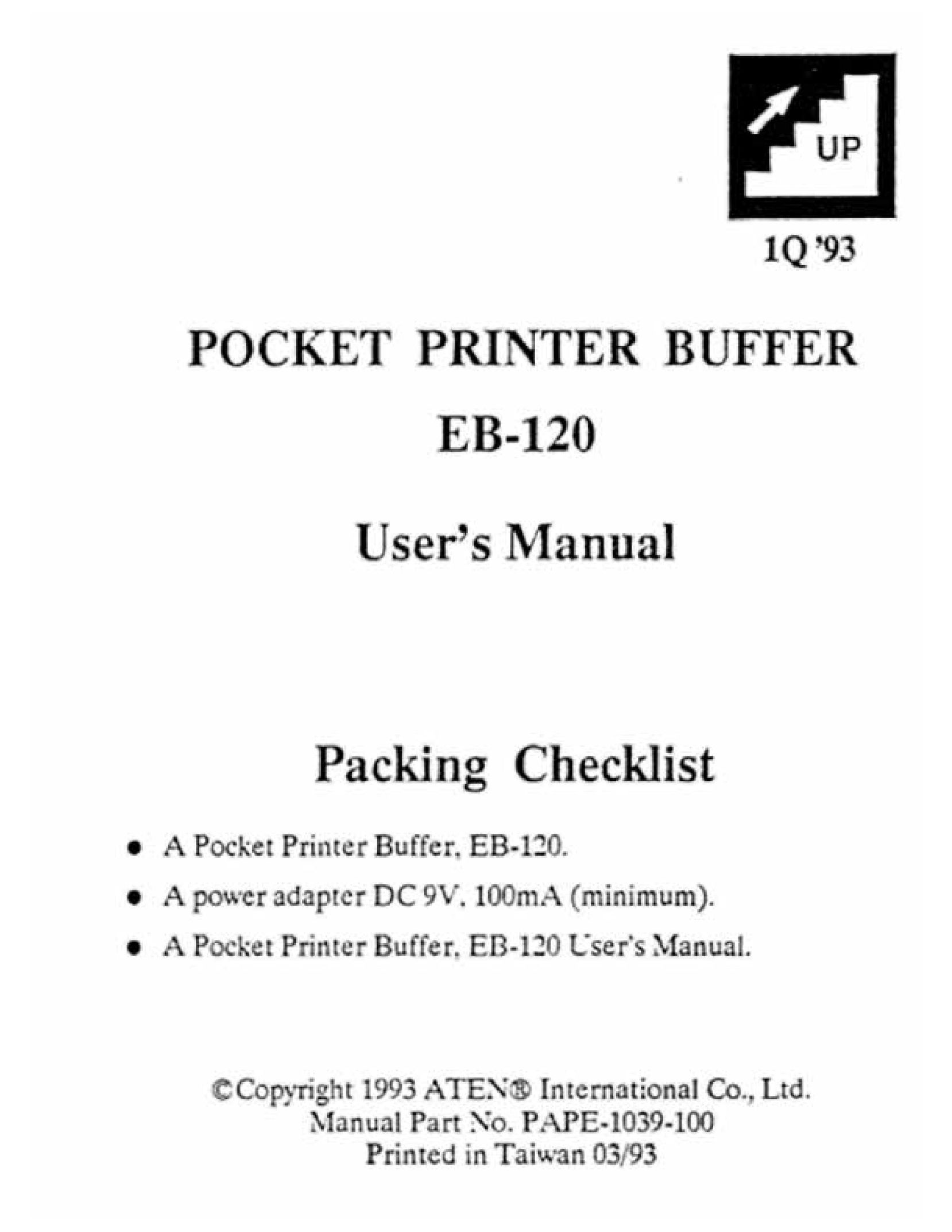 QVS EB-120 Printer User Manual