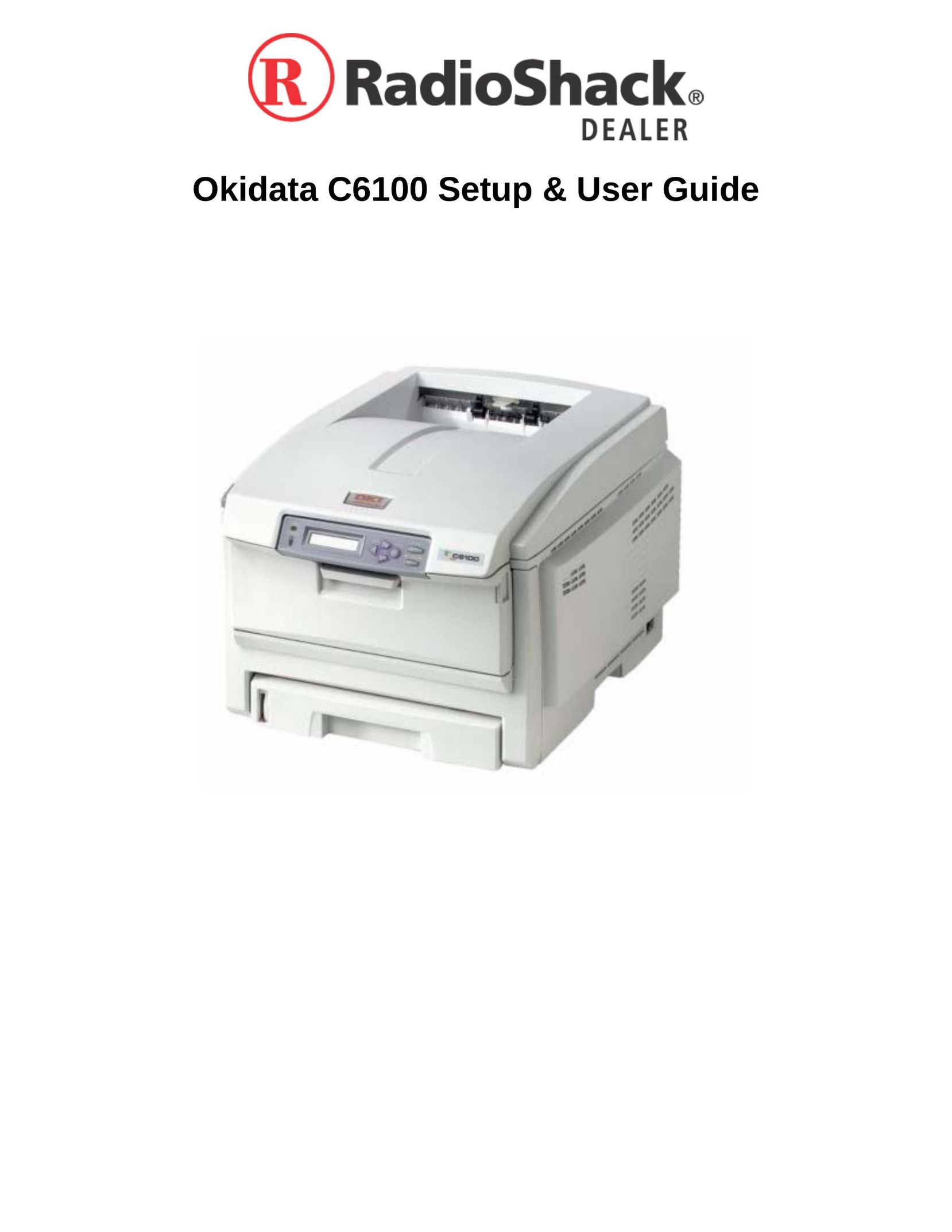 Radio Shack Okidata C6100 Printer User Manual