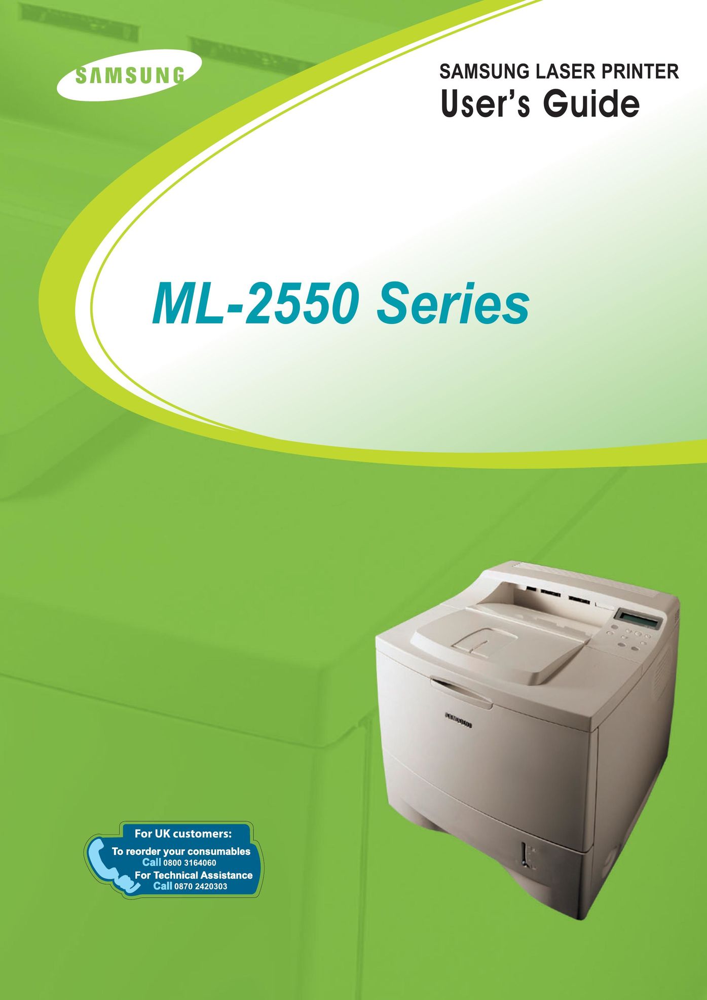 Samsung 2550 Printer User Manual