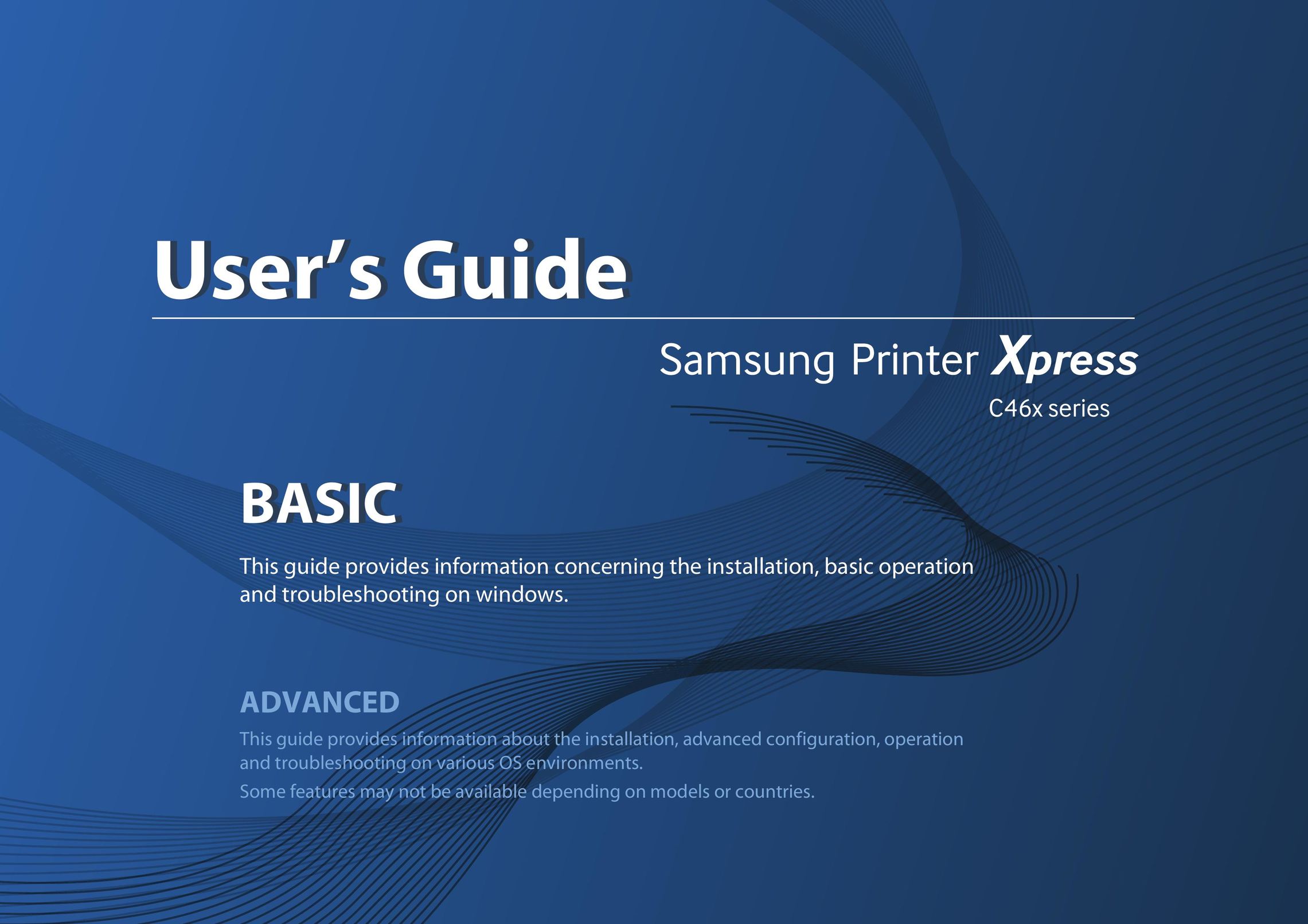 Samsung C460FW Printer User Manual