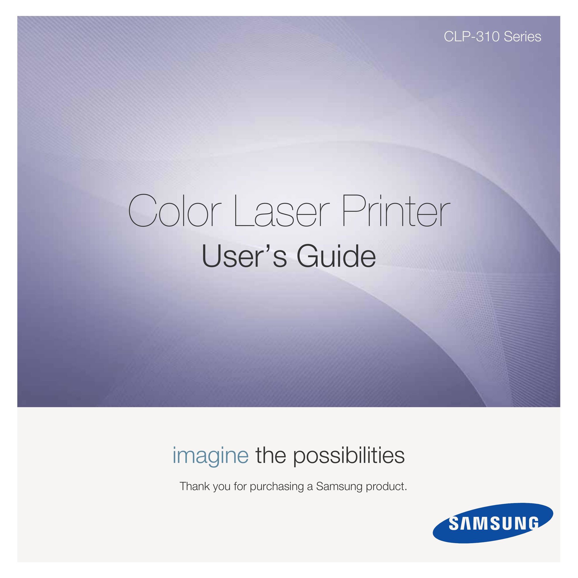 Samsung CLP-310W Printer User Manual