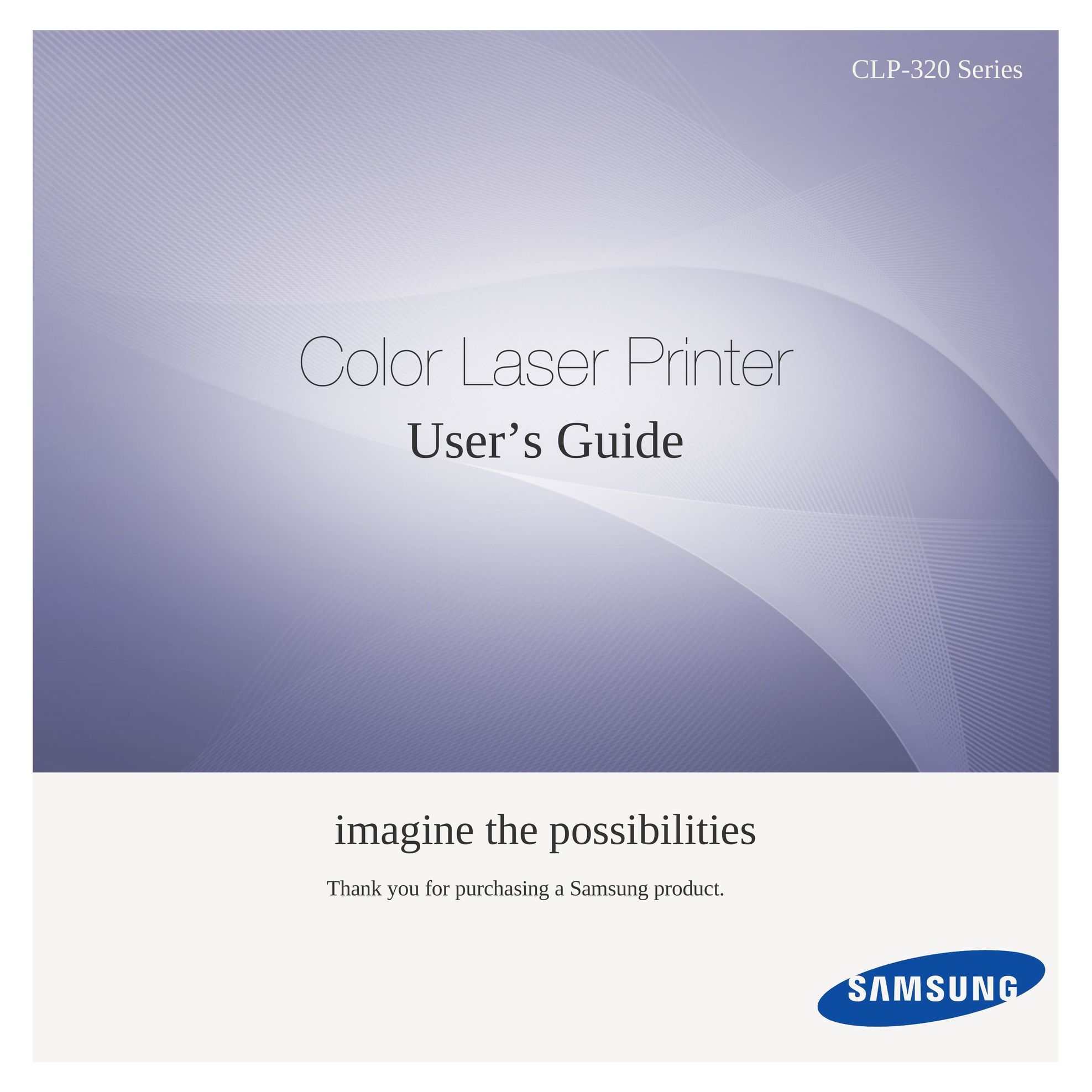 Samsung CLP-320 Printer User Manual