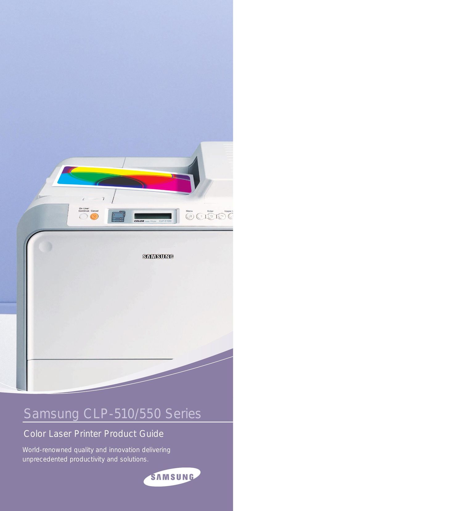 Samsung CLP-550 Printer User Manual