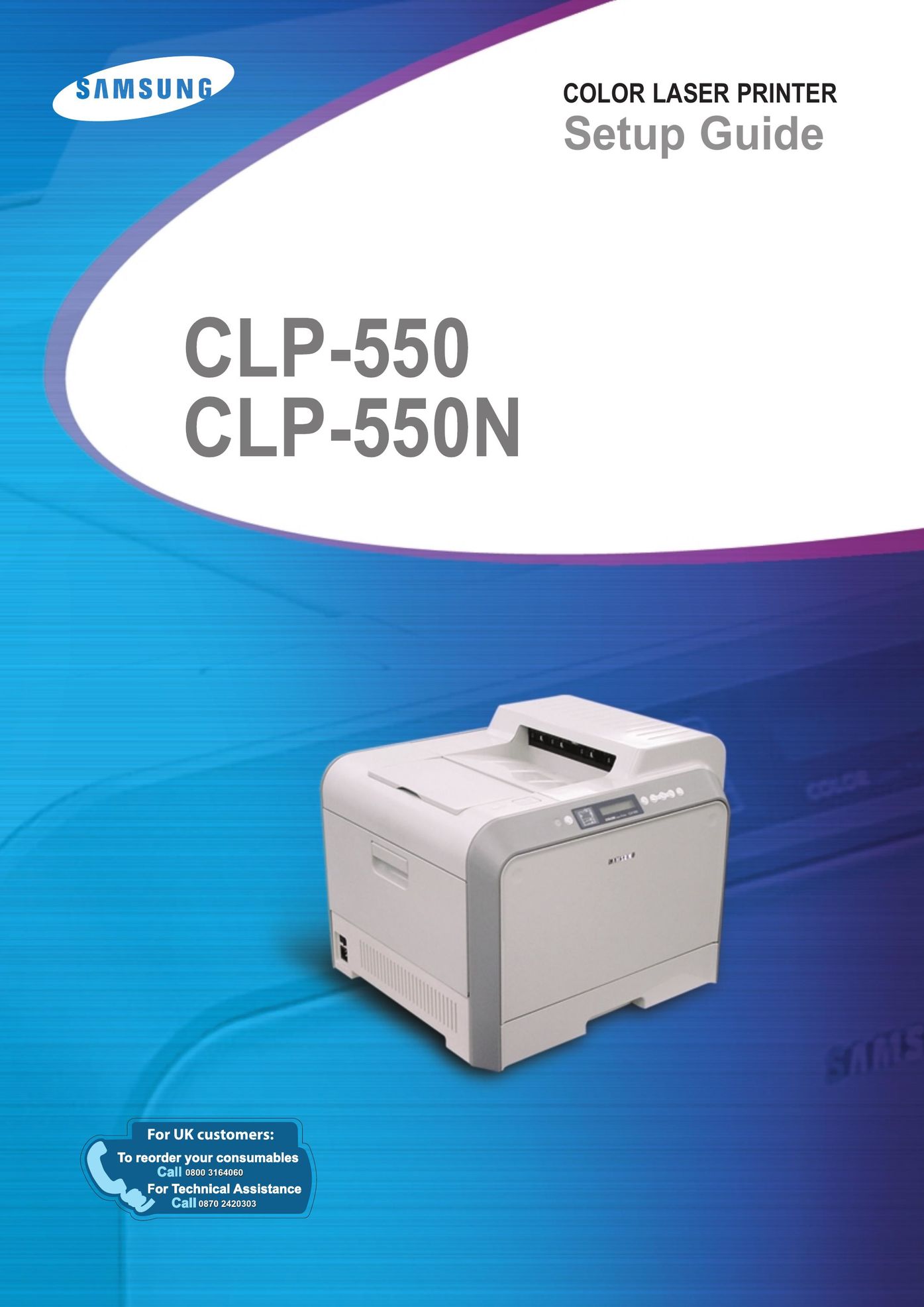 Samsung CLP-550N Printer User Manual