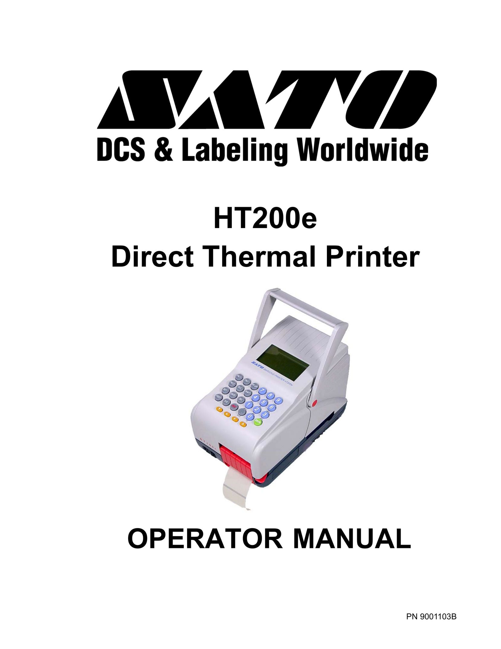 SATO 200e Printer User Manual