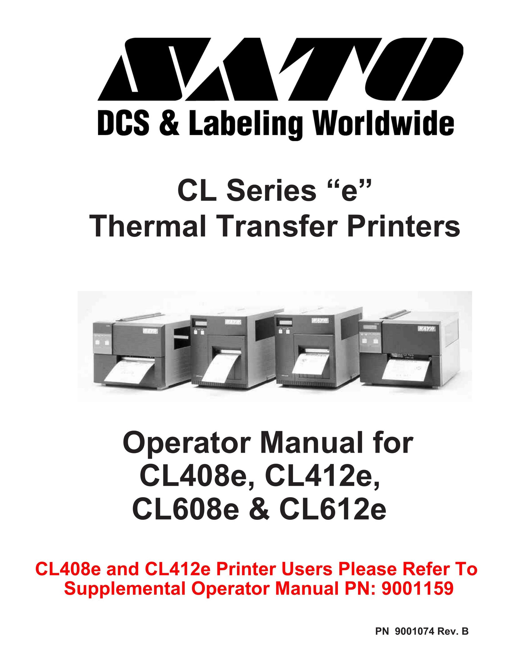 SATO 408e Printer User Manual