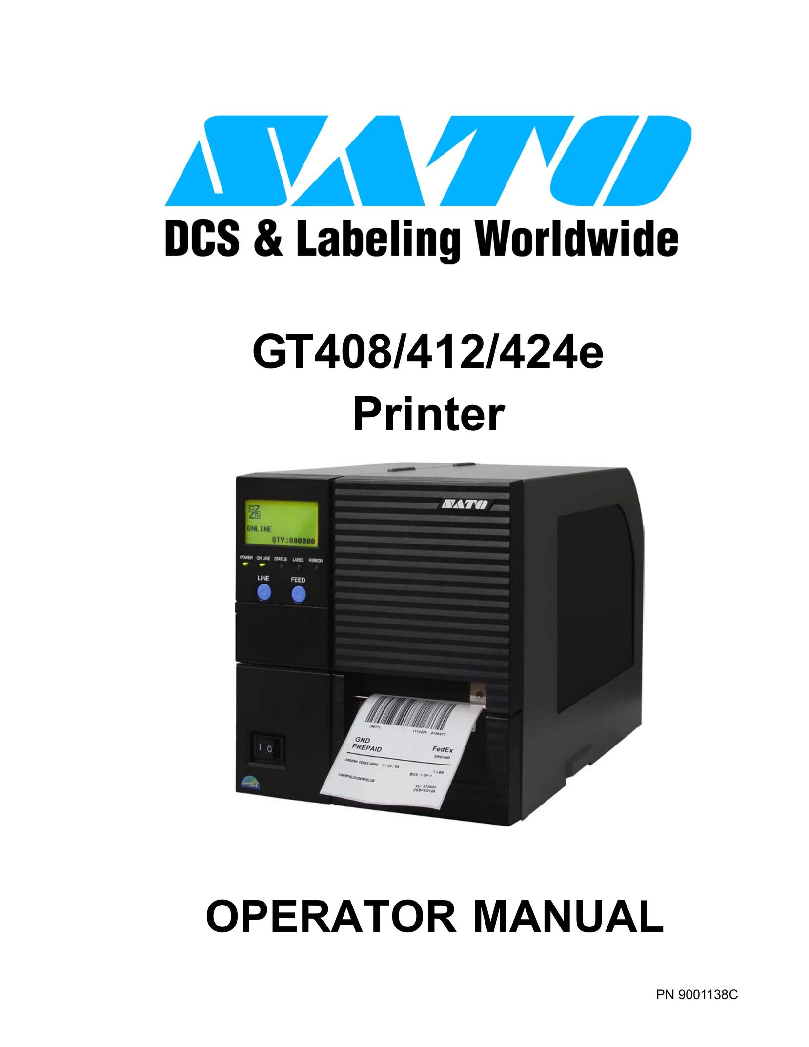 SATO 424e Printer User Manual