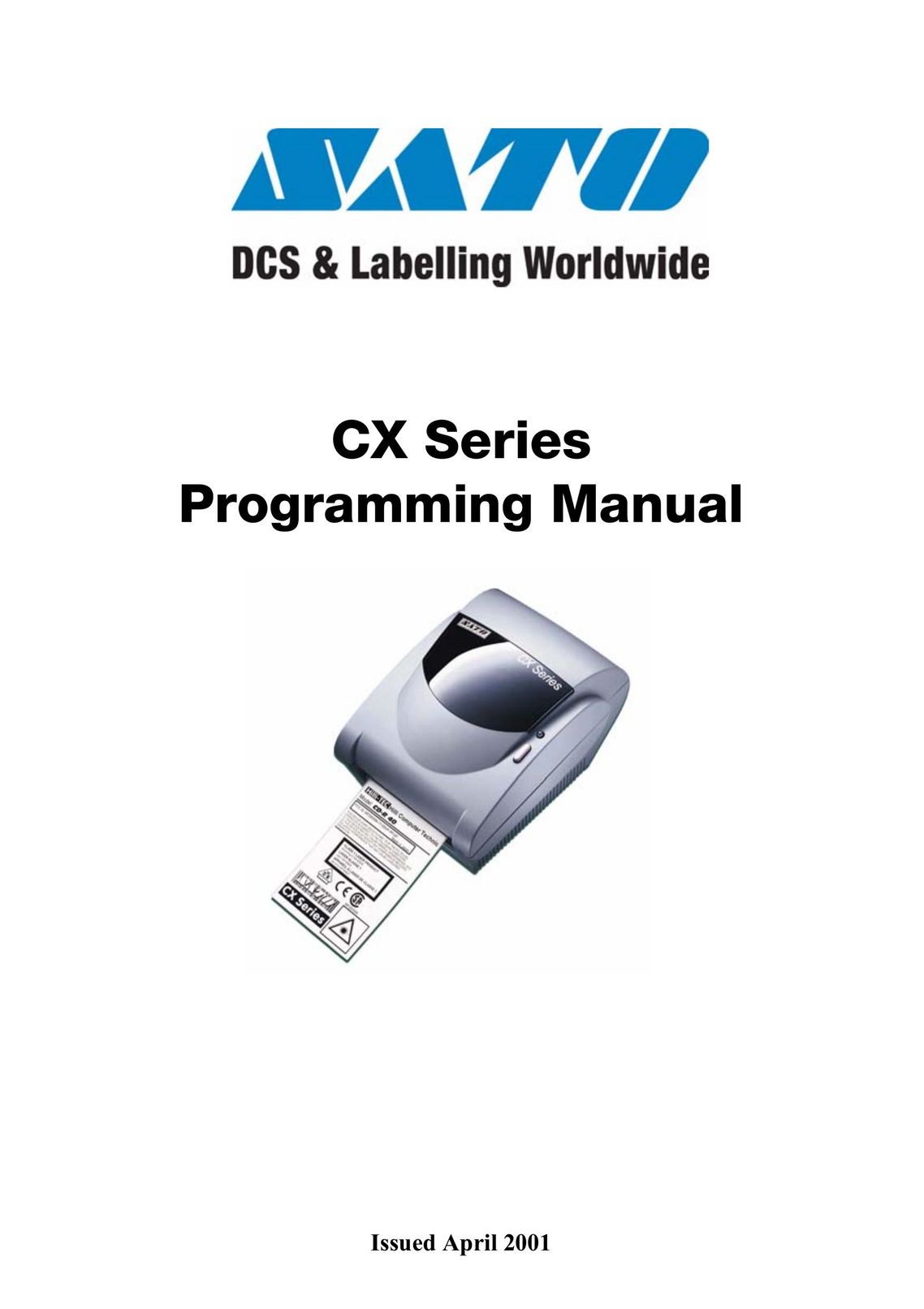 SATO CX Series Printer User Manual