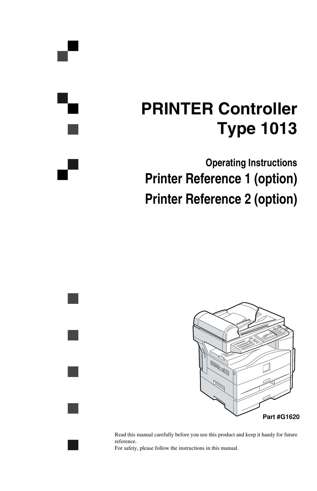 Savin 1013 Printer User Manual
