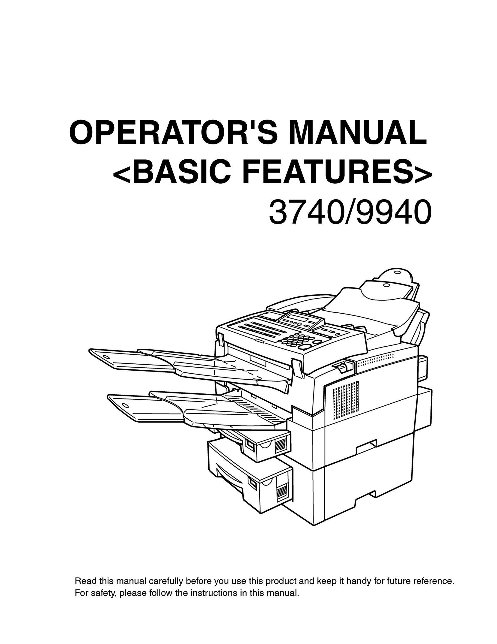 Savin 3740 Printer User Manual
