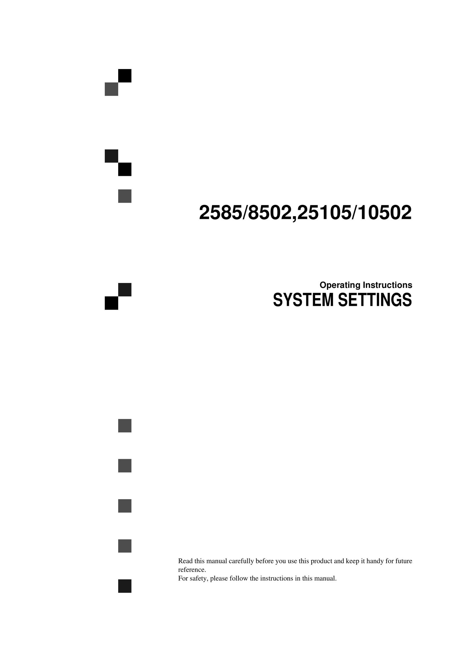 Savin 8502 Printer User Manual