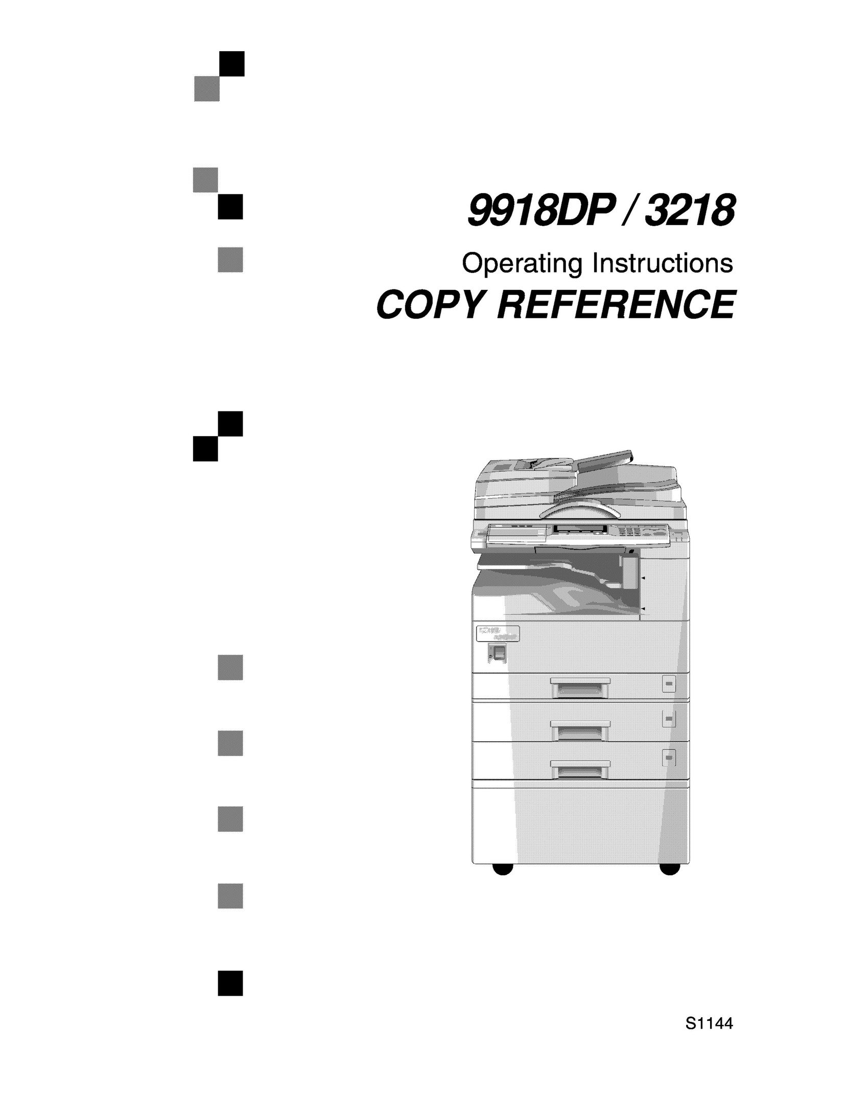 Savin 9918DP Printer User Manual