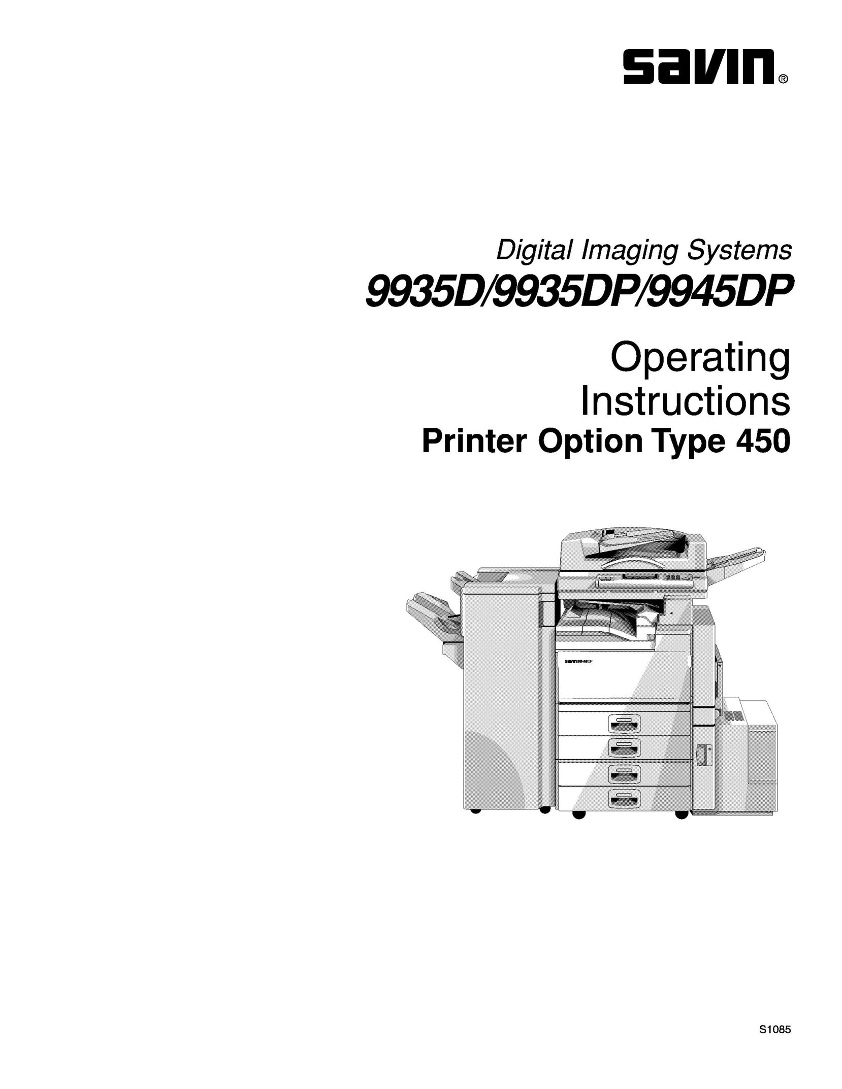Savin 9945DP Printer User Manual