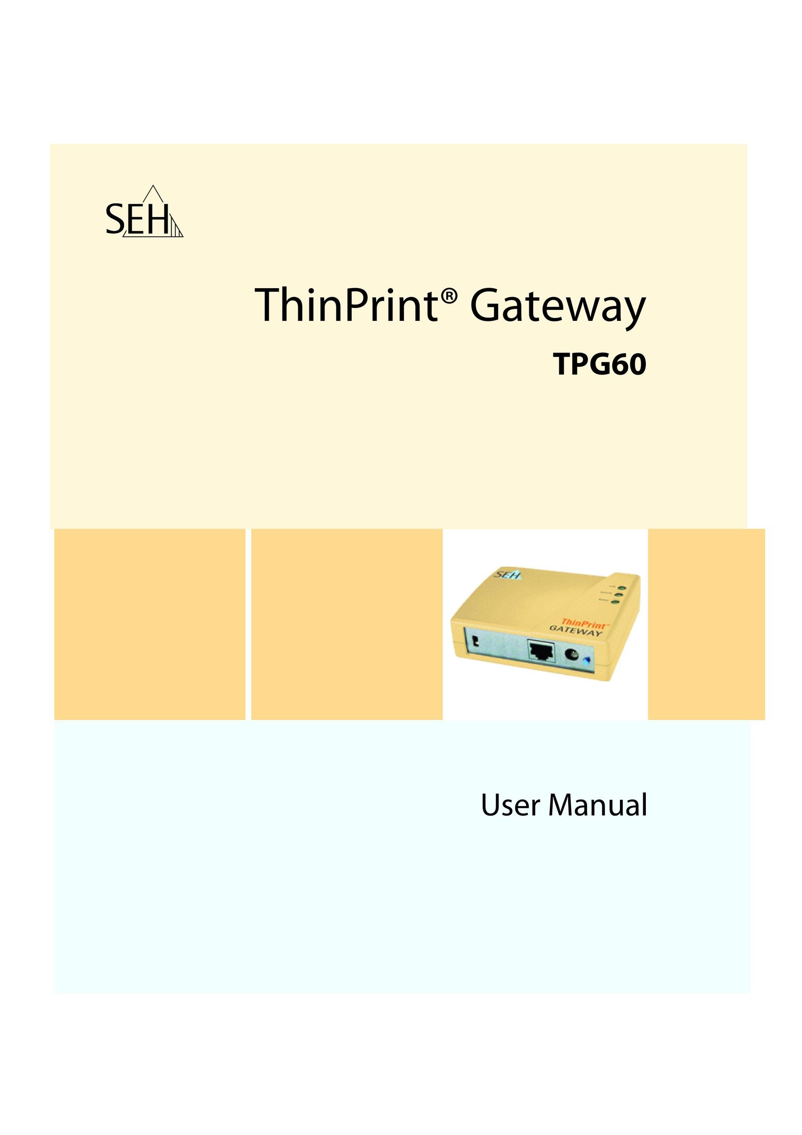 SEH Computertechnik TPG60 Printer User Manual