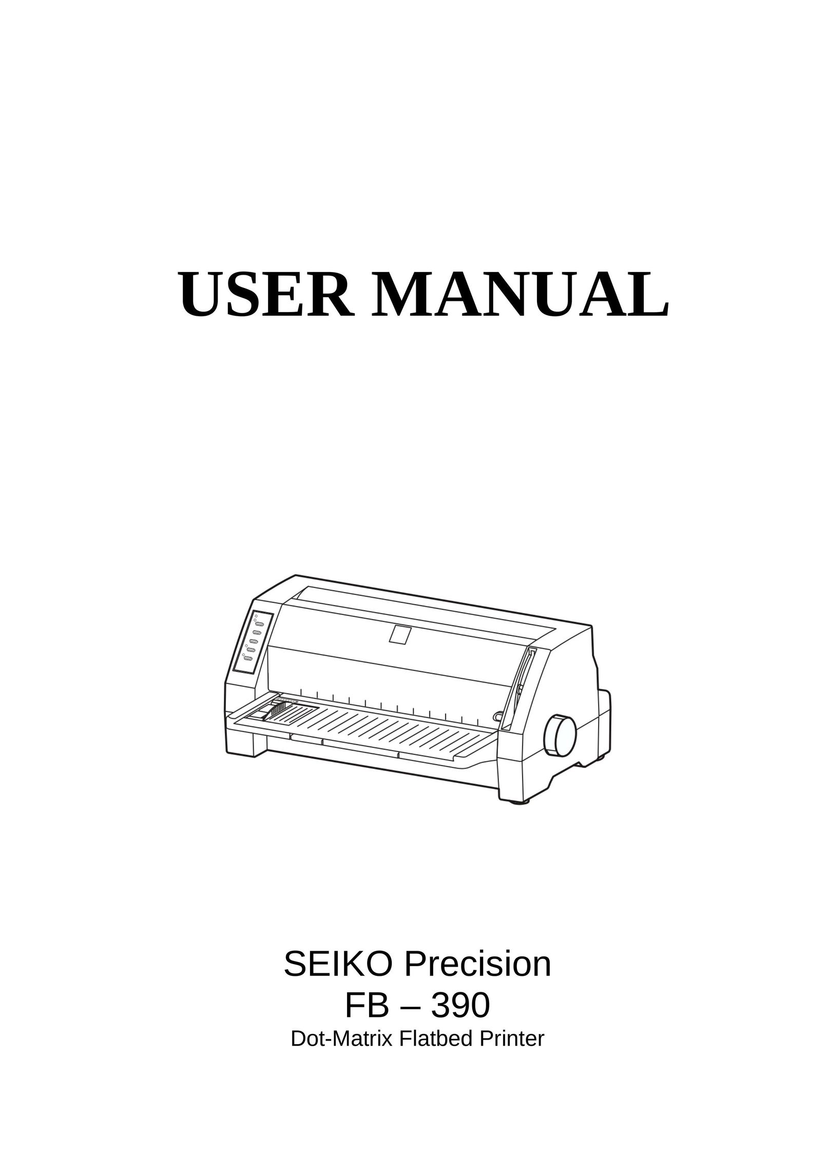 Seiko FB 390 Printer User Manual