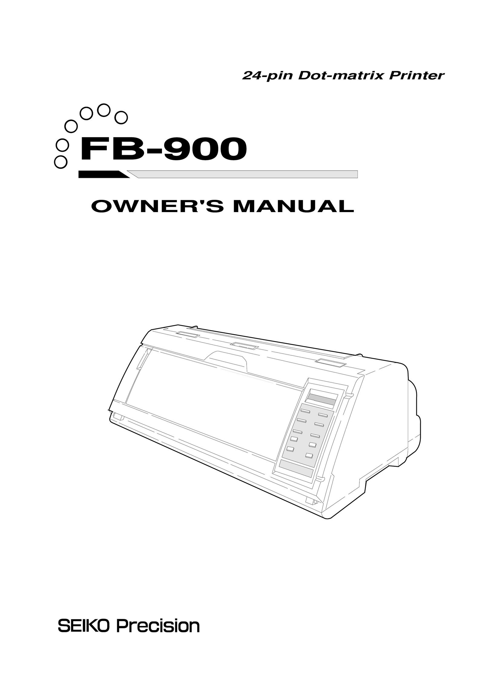 Seiko FB-900 Printer User Manual