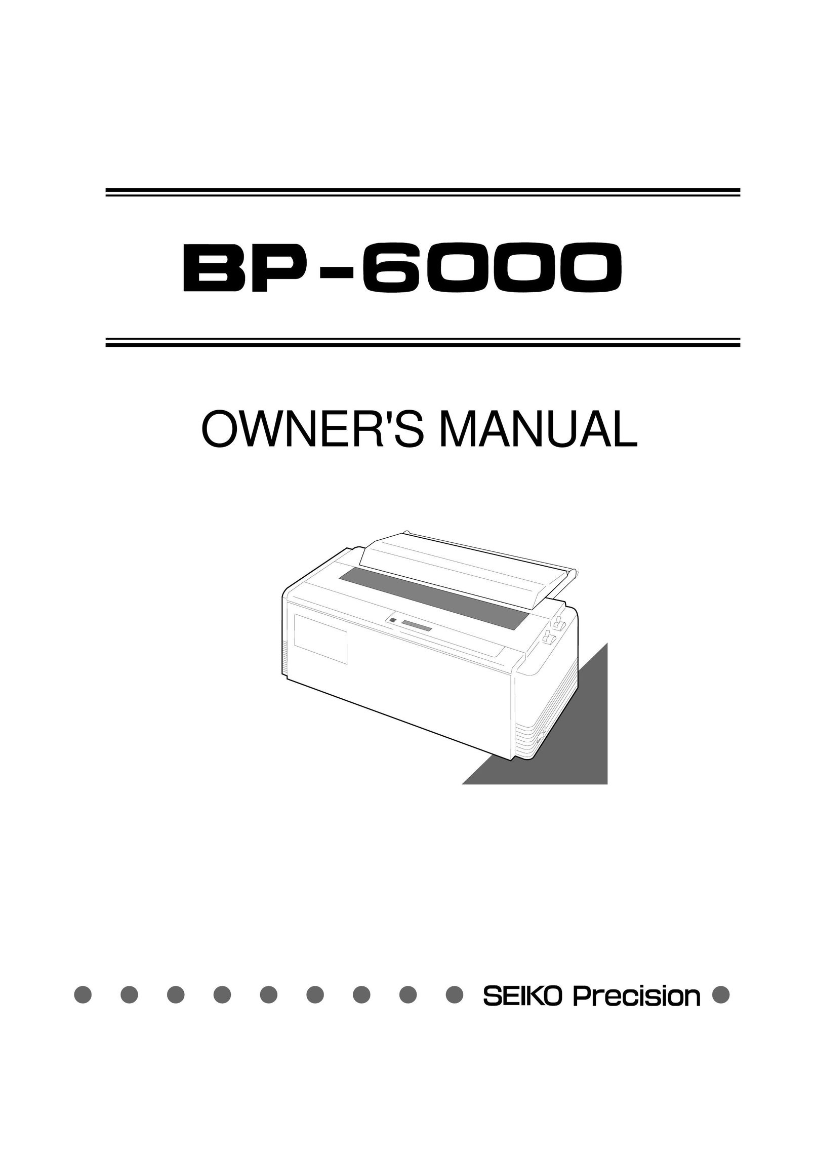 Seiko Group BP-6000 Printer User Manual