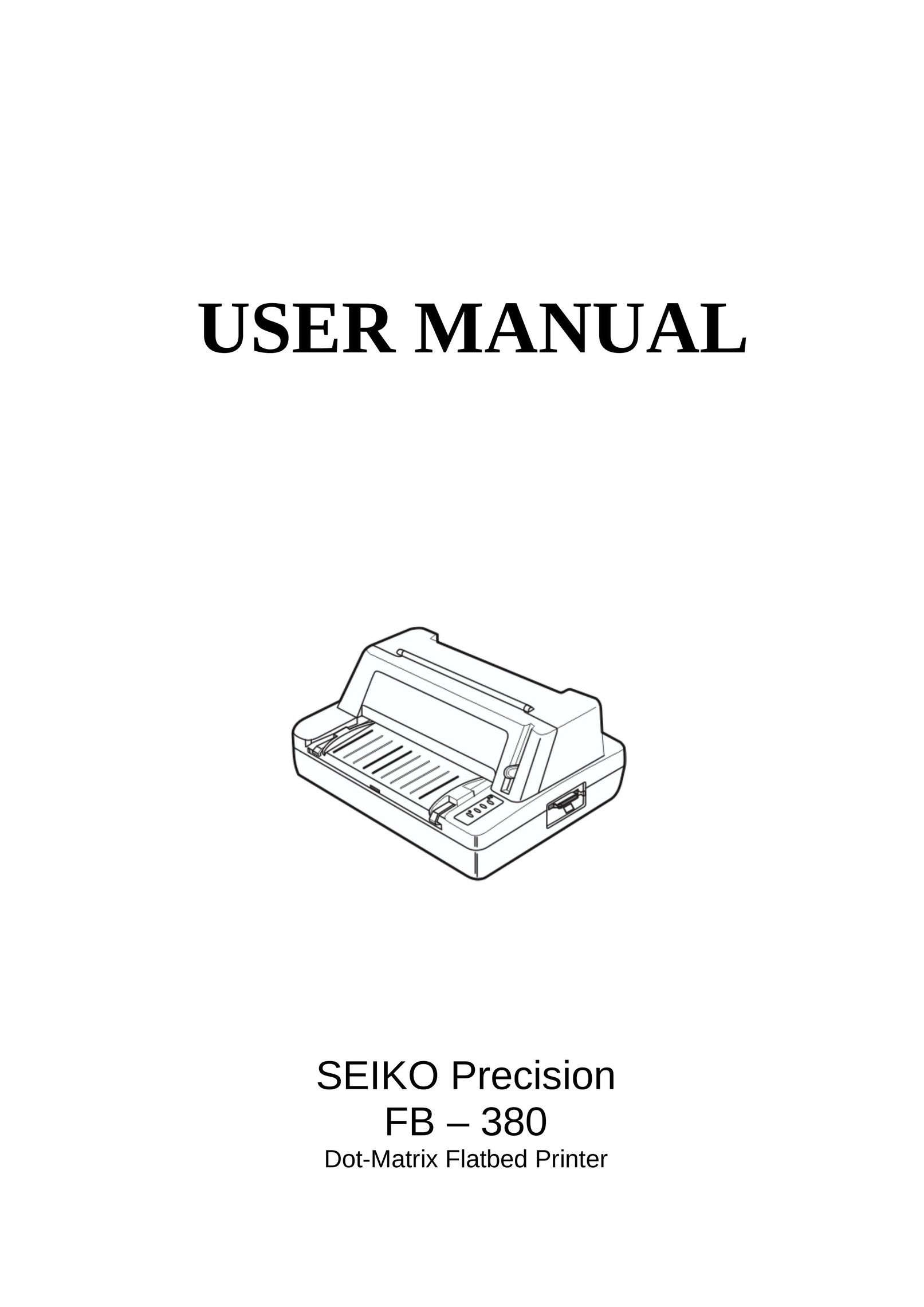 Seiko Group FB 380 Printer User Manual