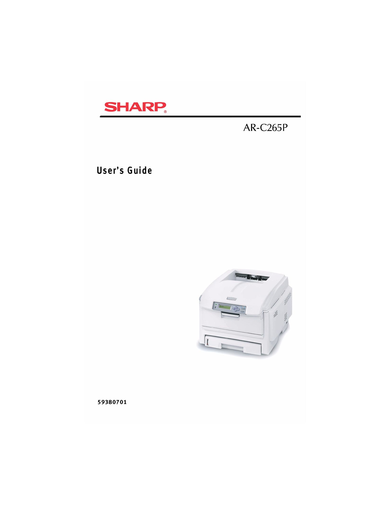 Sharp AR-C265P Printer User Manual
