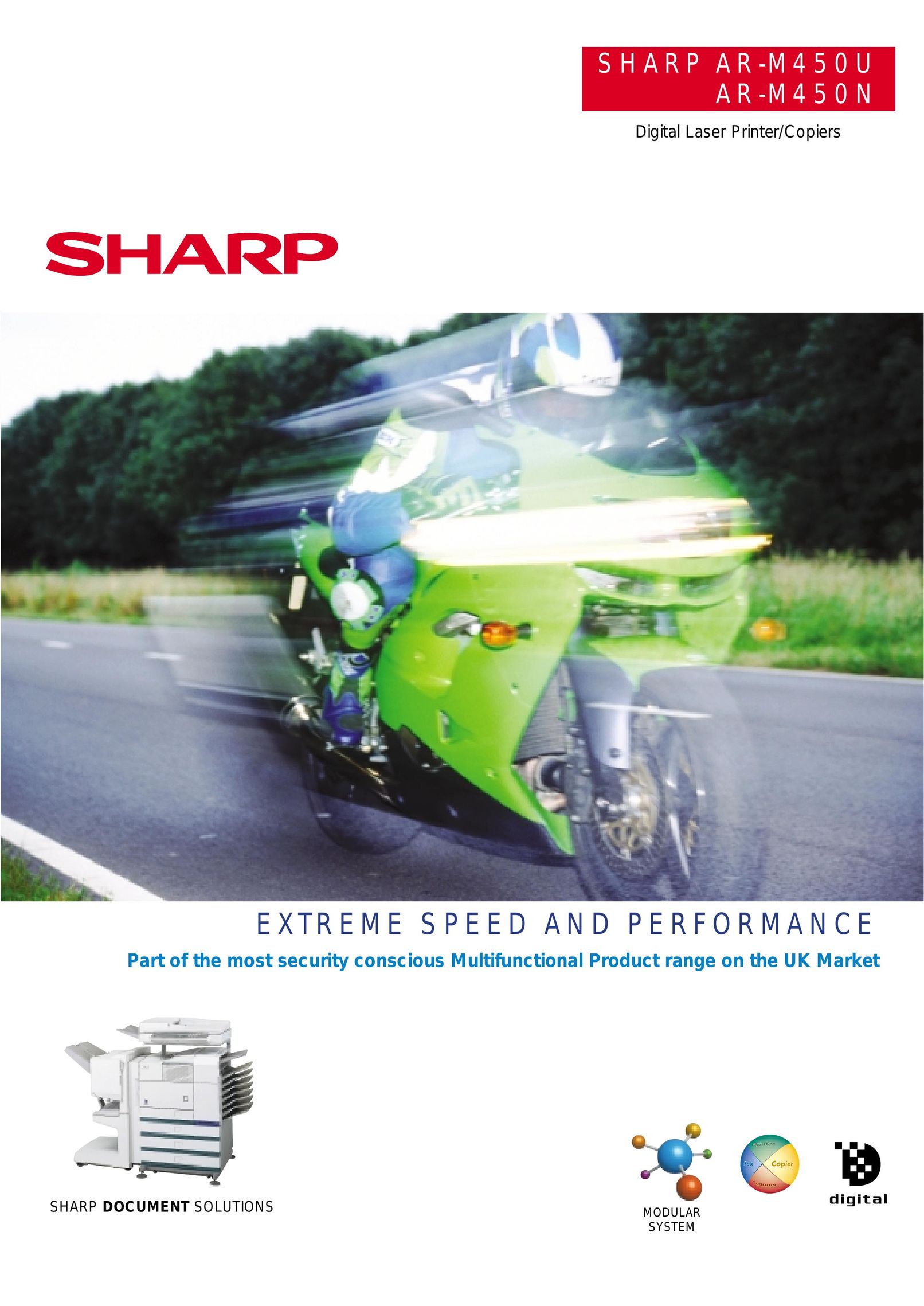 Sharp AR-M450N Printer User Manual