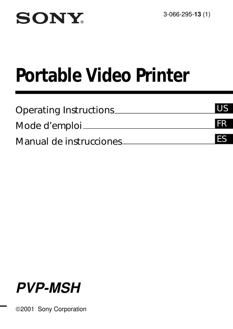 Sony PVP-MSH Printer User Manual