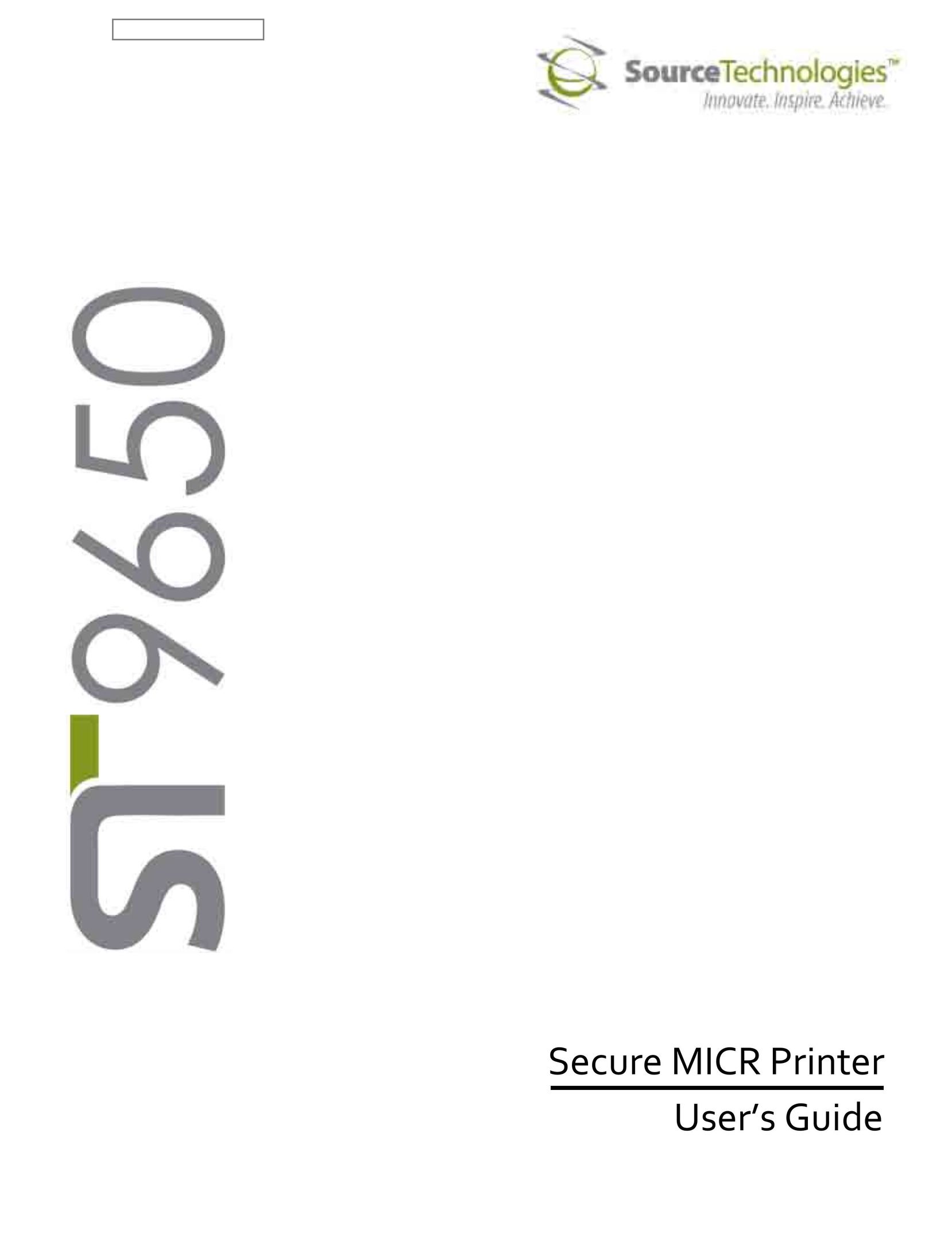 Source Technologies ST9650 Printer User Manual