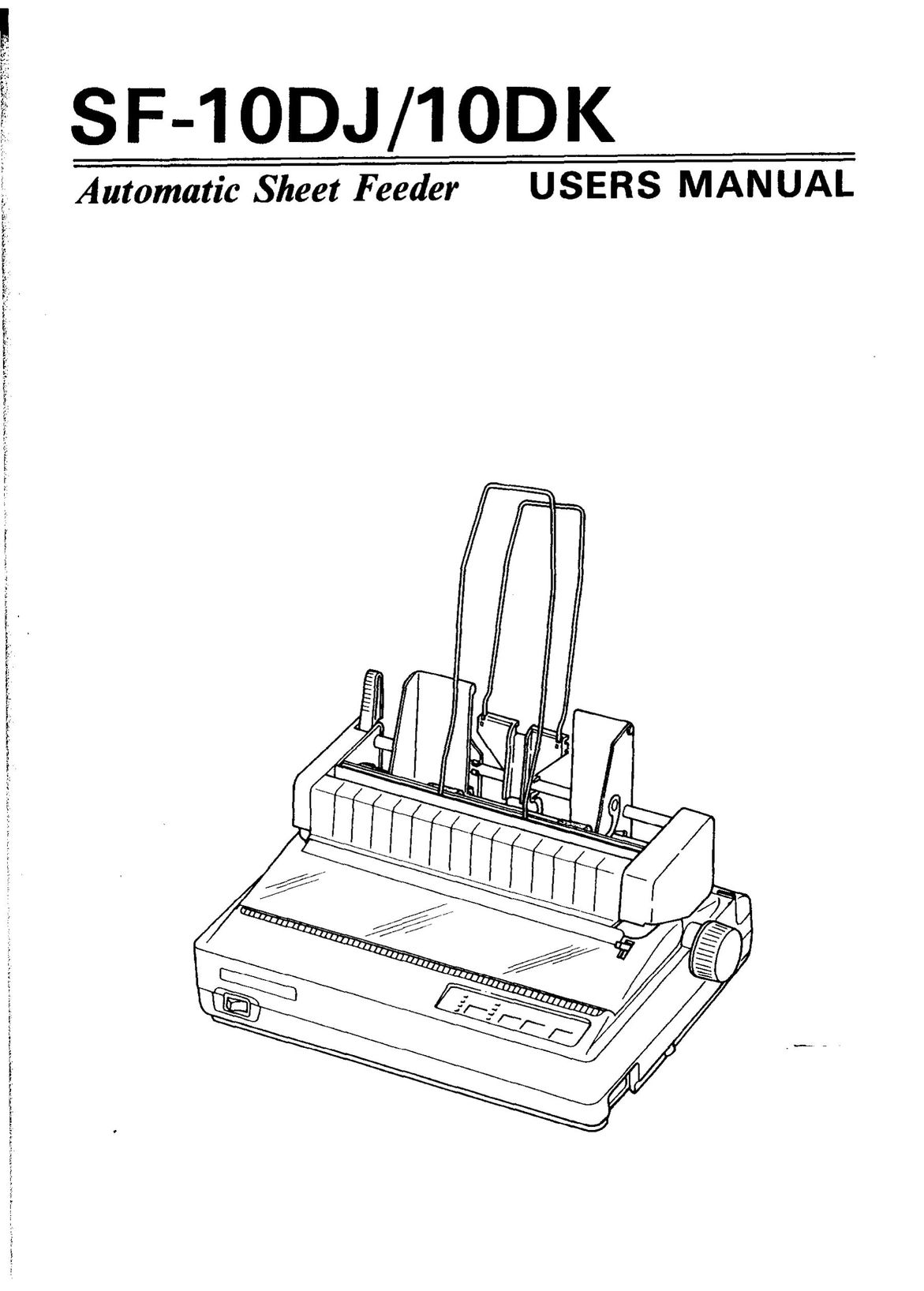 Star Micronics 10DK Printer User Manual