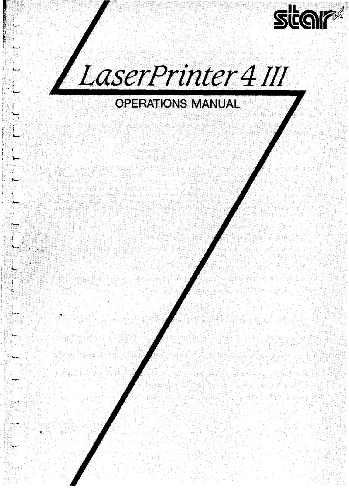 Star Micronics 4III Printer User Manual