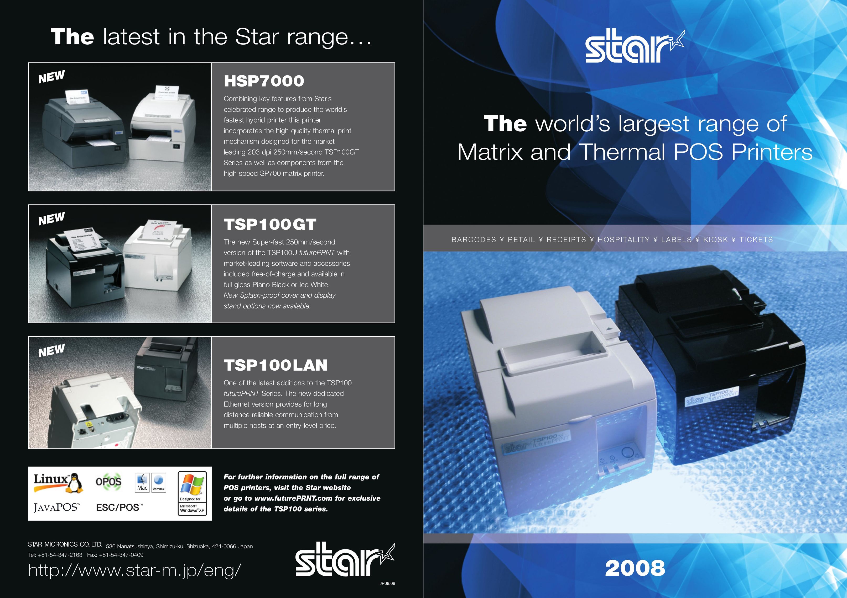 Star Micronics HSP7000 Printer User Manual