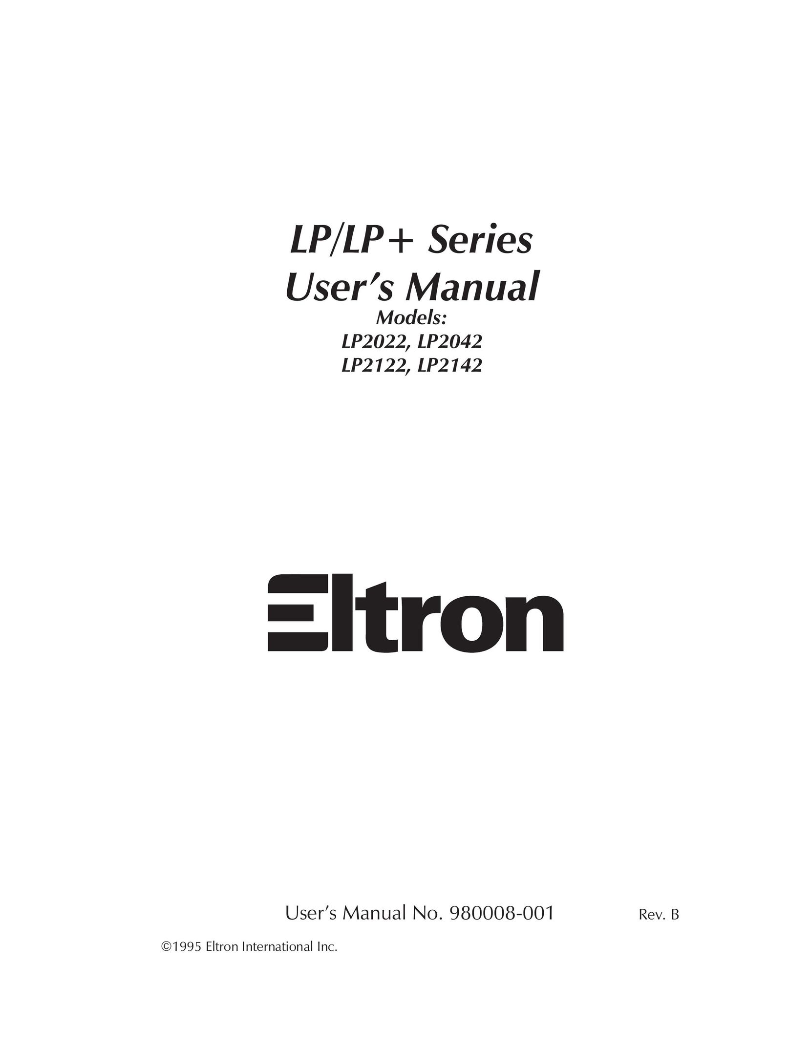 The Eltron Company LP2022 Printer User Manual