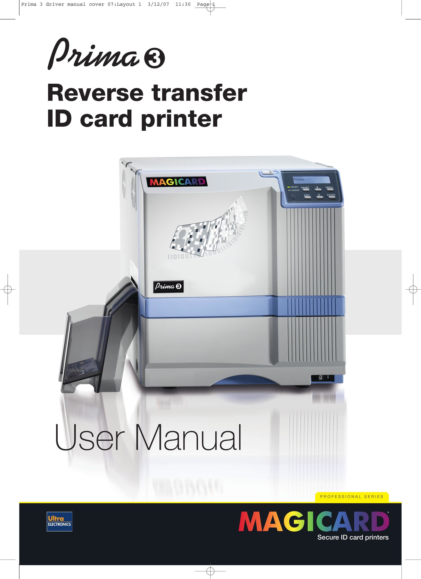 Ultra electronic Prima 3 Printer User Manual