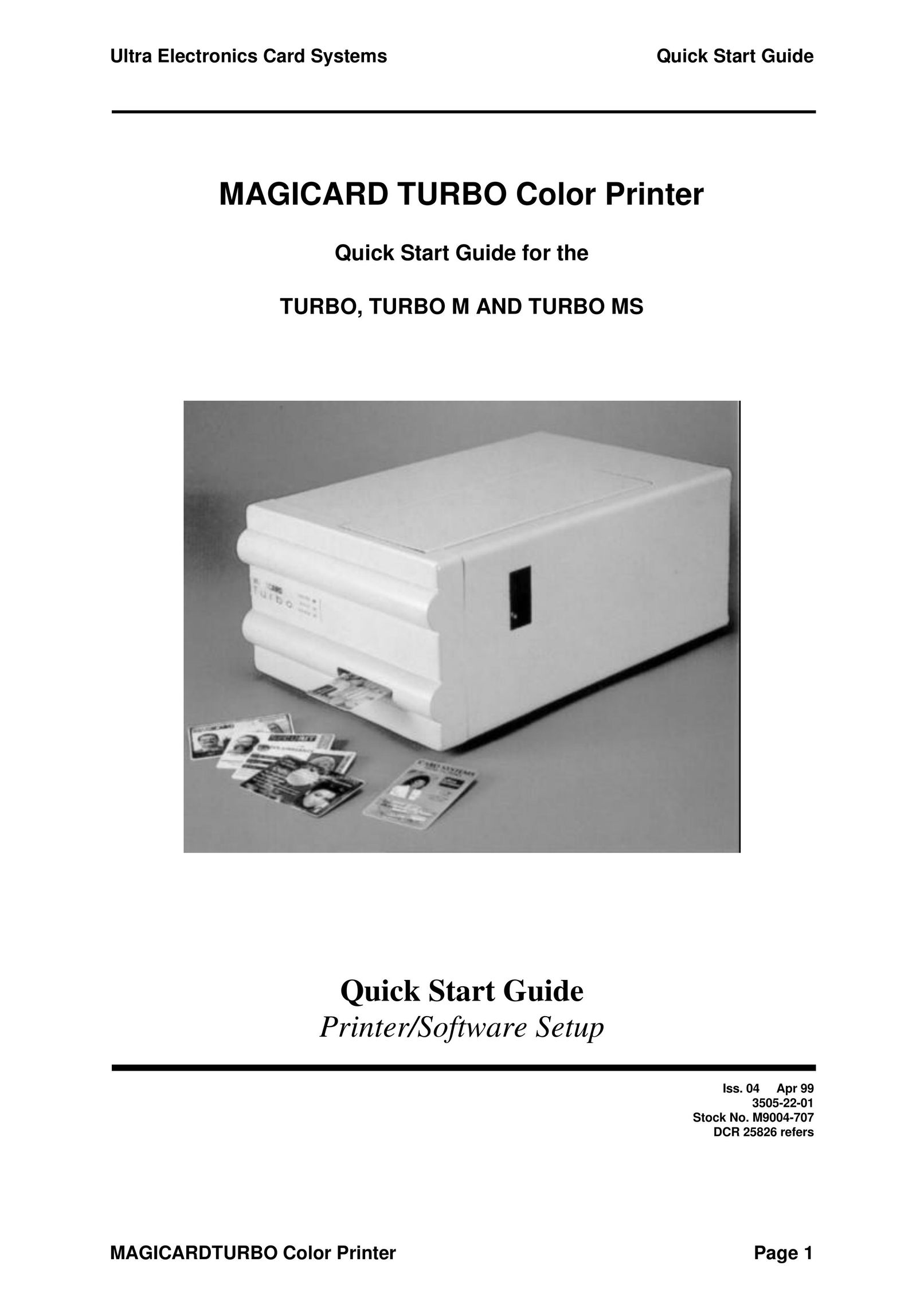 Ultra electronic Turbo MS Printer User Manual