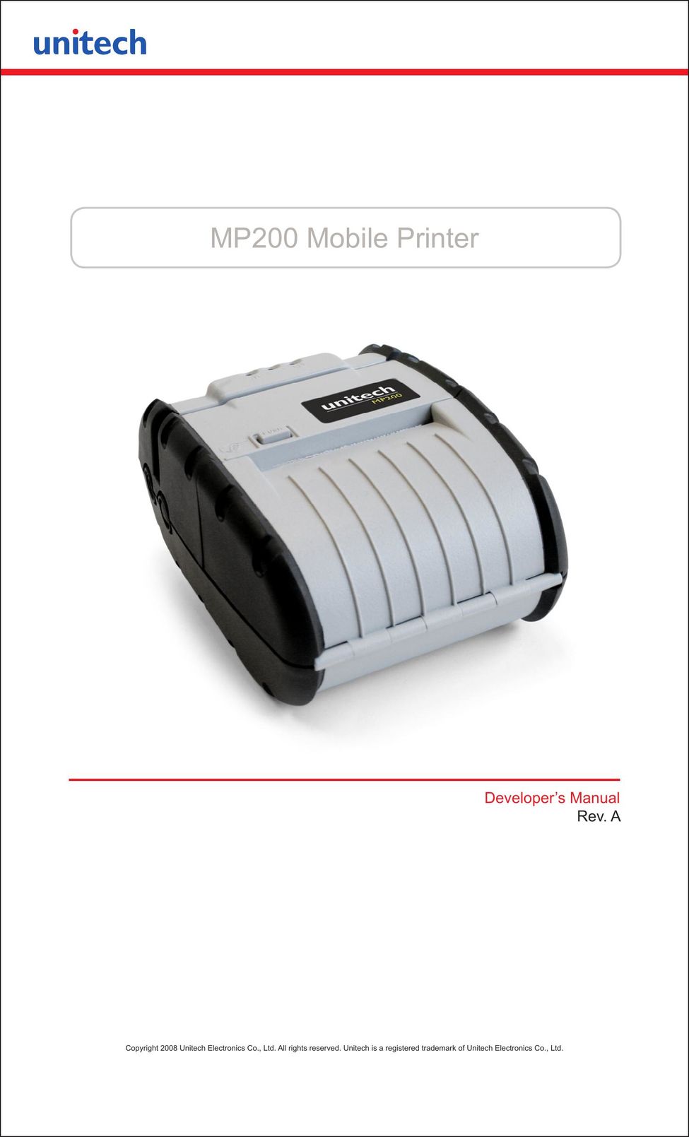 Unitech MP200 Printer User Manual