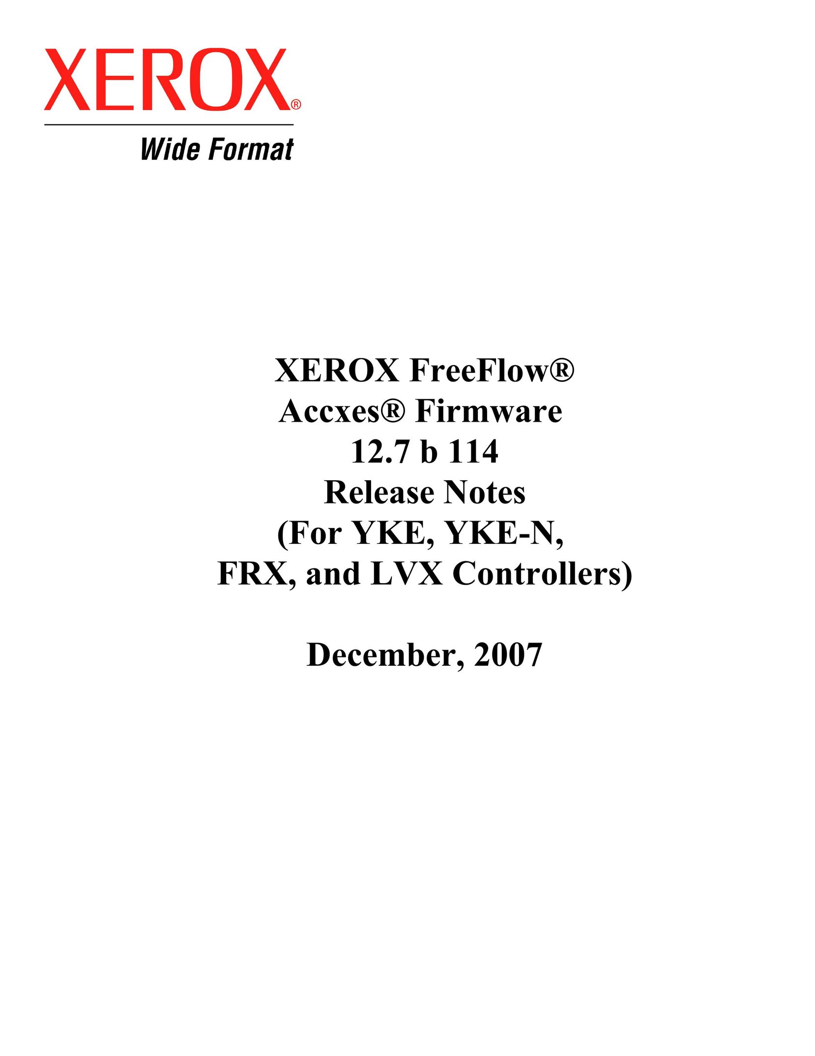 Xerox 12.7 B 114 Printer User Manual