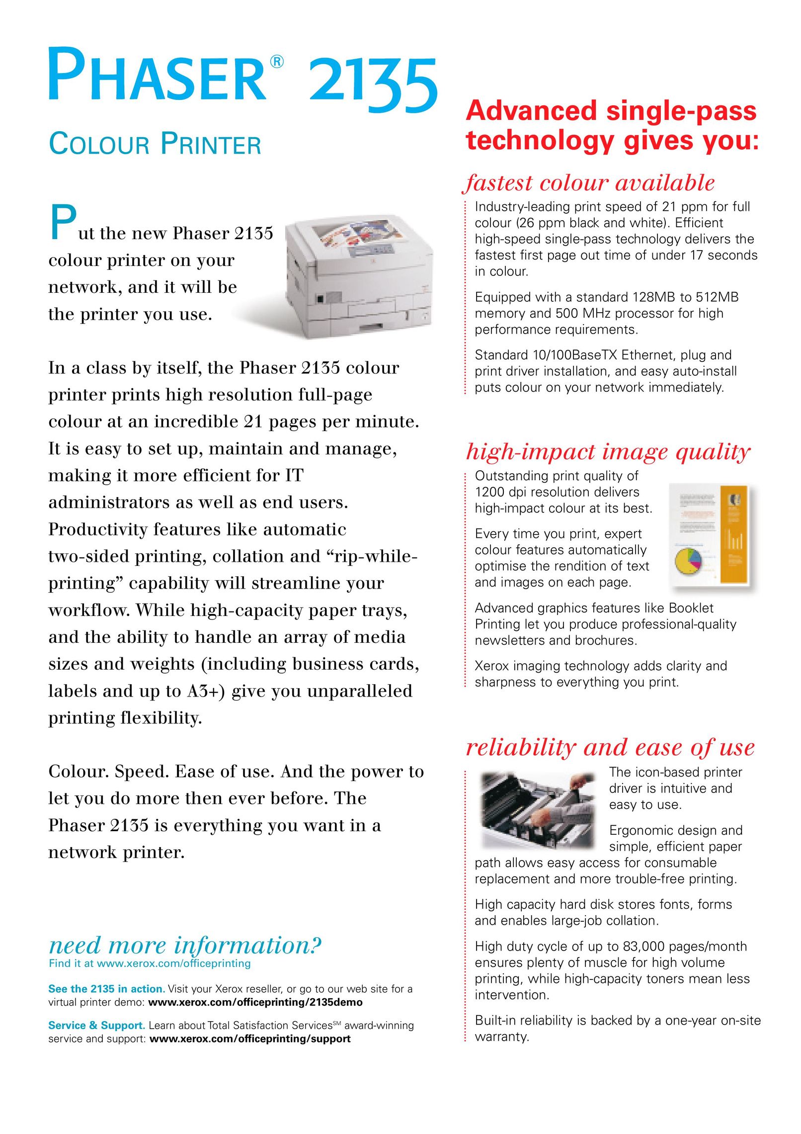 Xerox 2135DT Printer User Manual