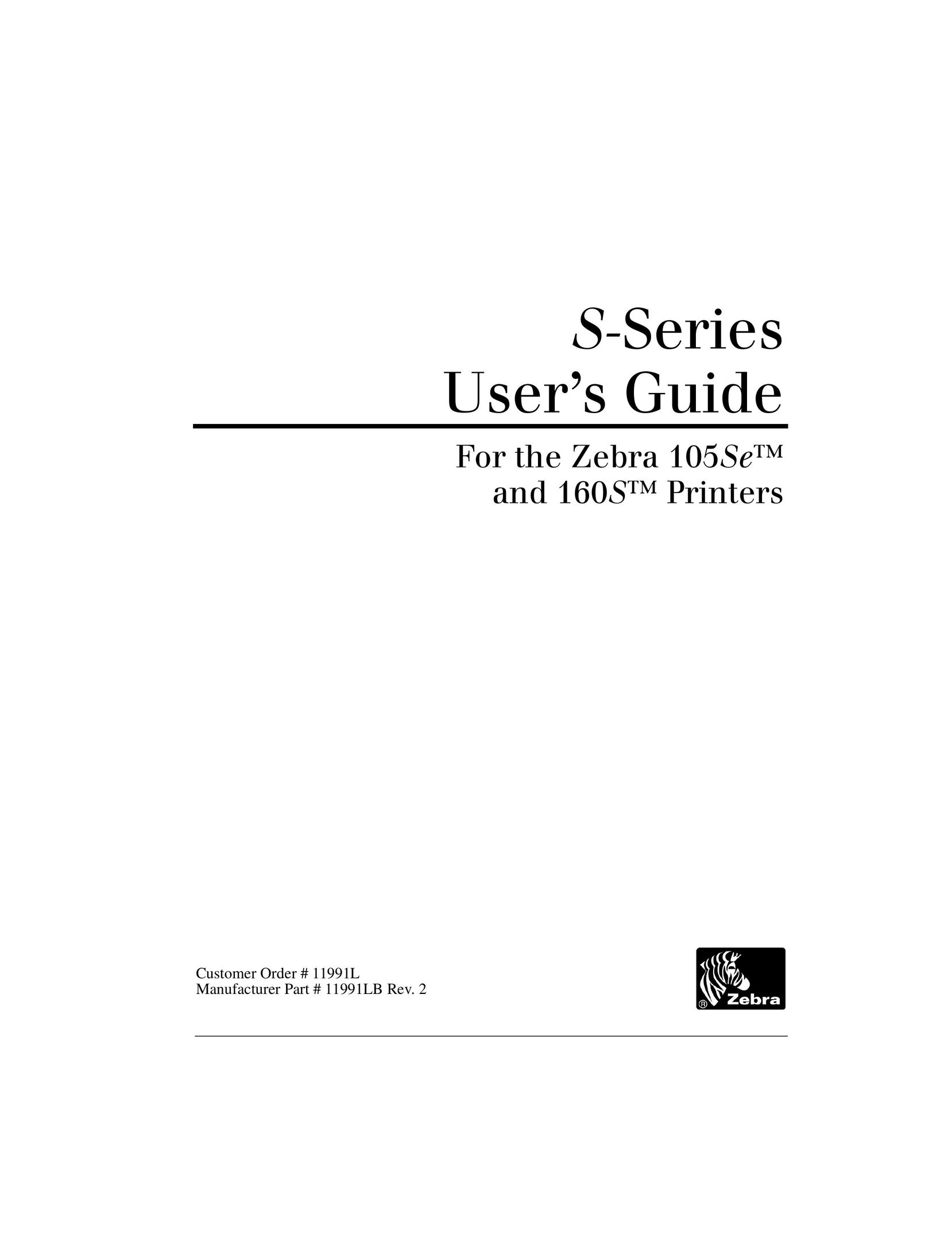 Zebra Technologies 105S Printer User Manual
