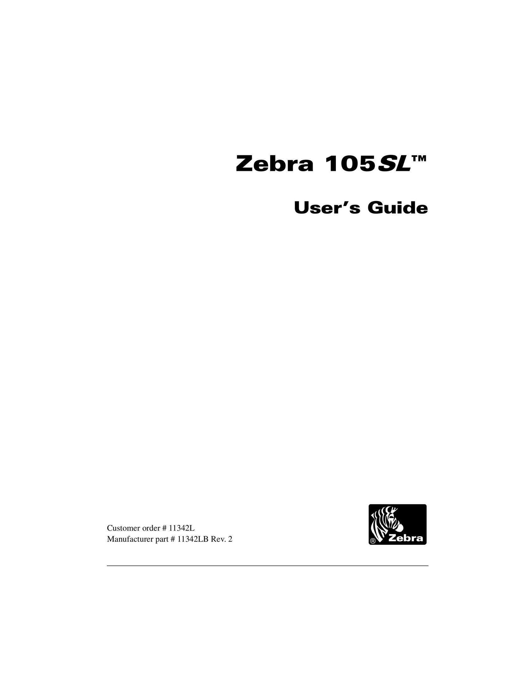 Zebra Technologies 105SL Printer User Manual