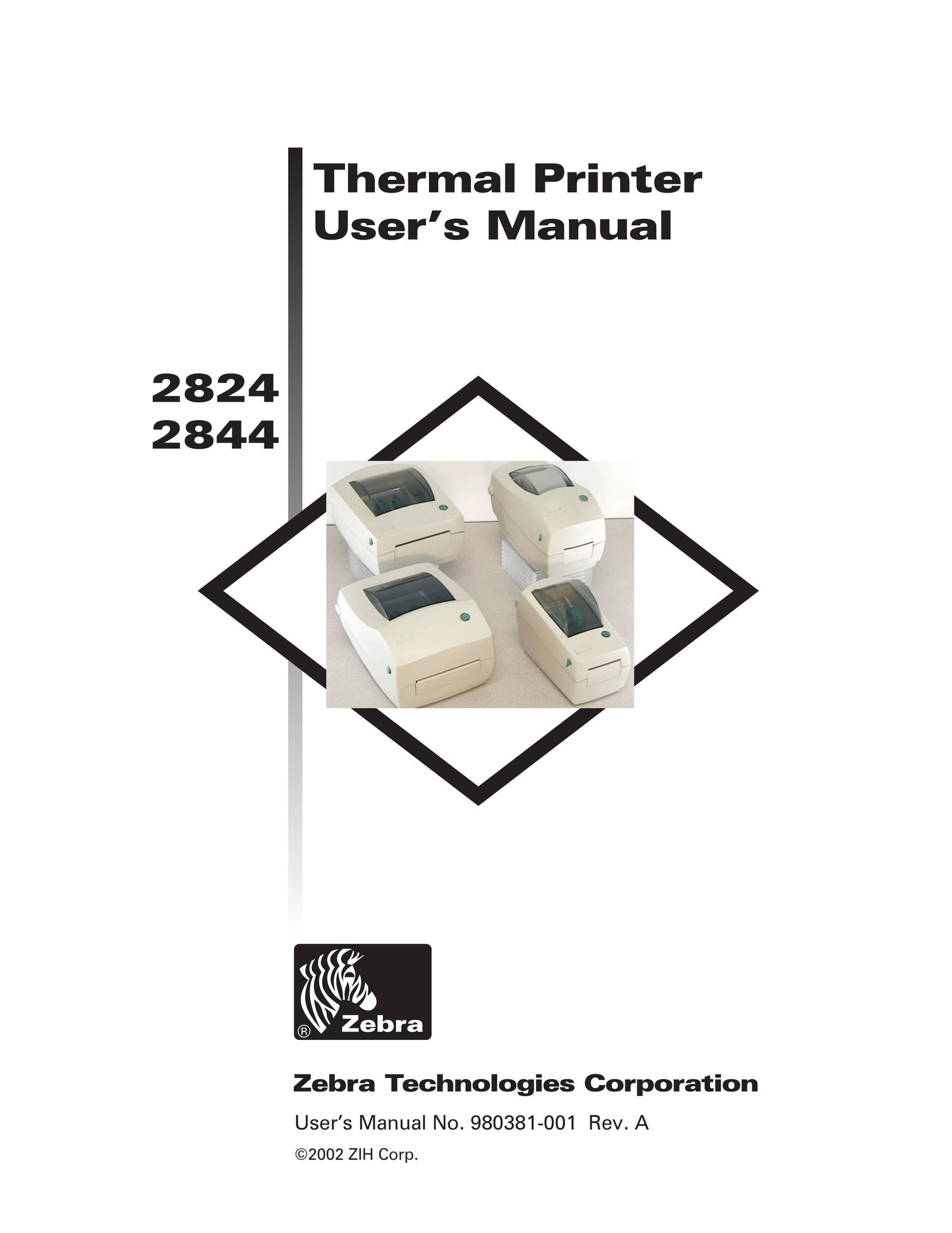 Zebra Technologies 2824 Printer User Manual