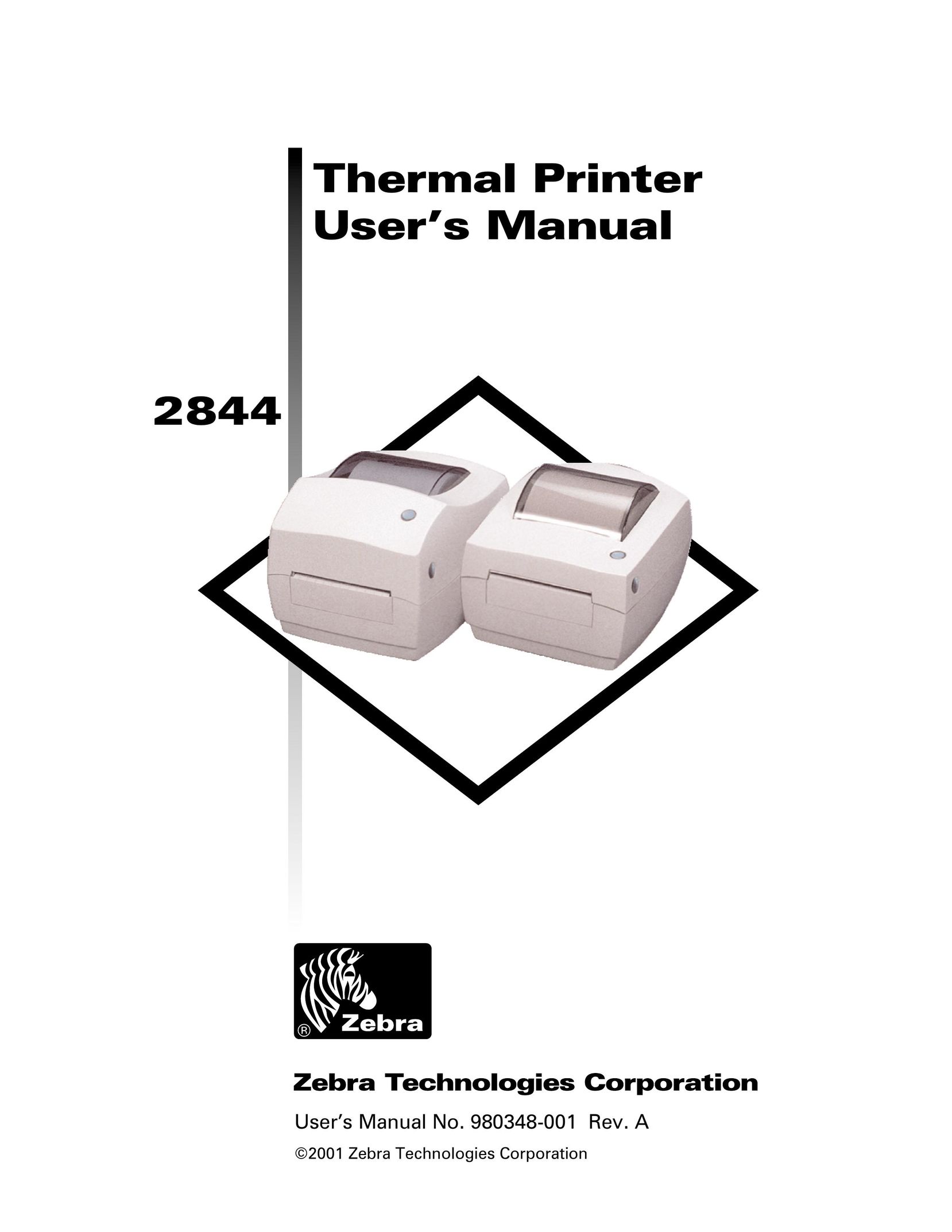 Zebra Technologies 2844 Printer User Manual