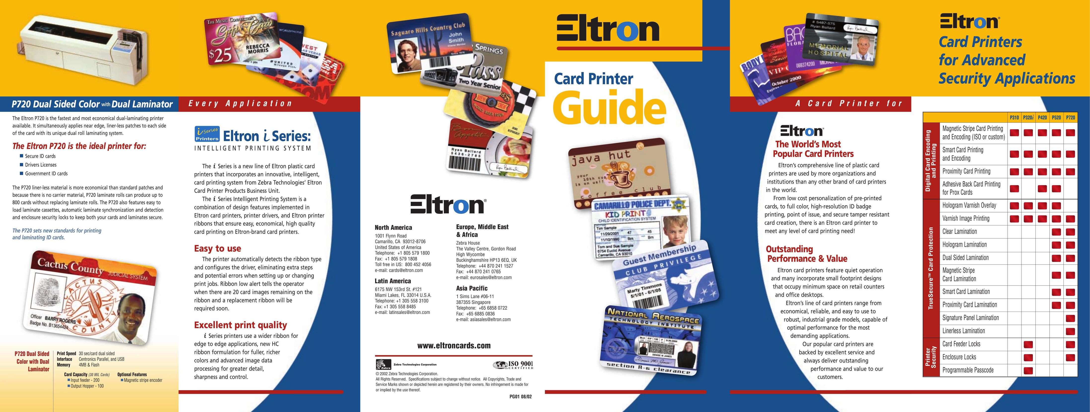 Zebra Technologies Eltron Card Printer Printer User Manual