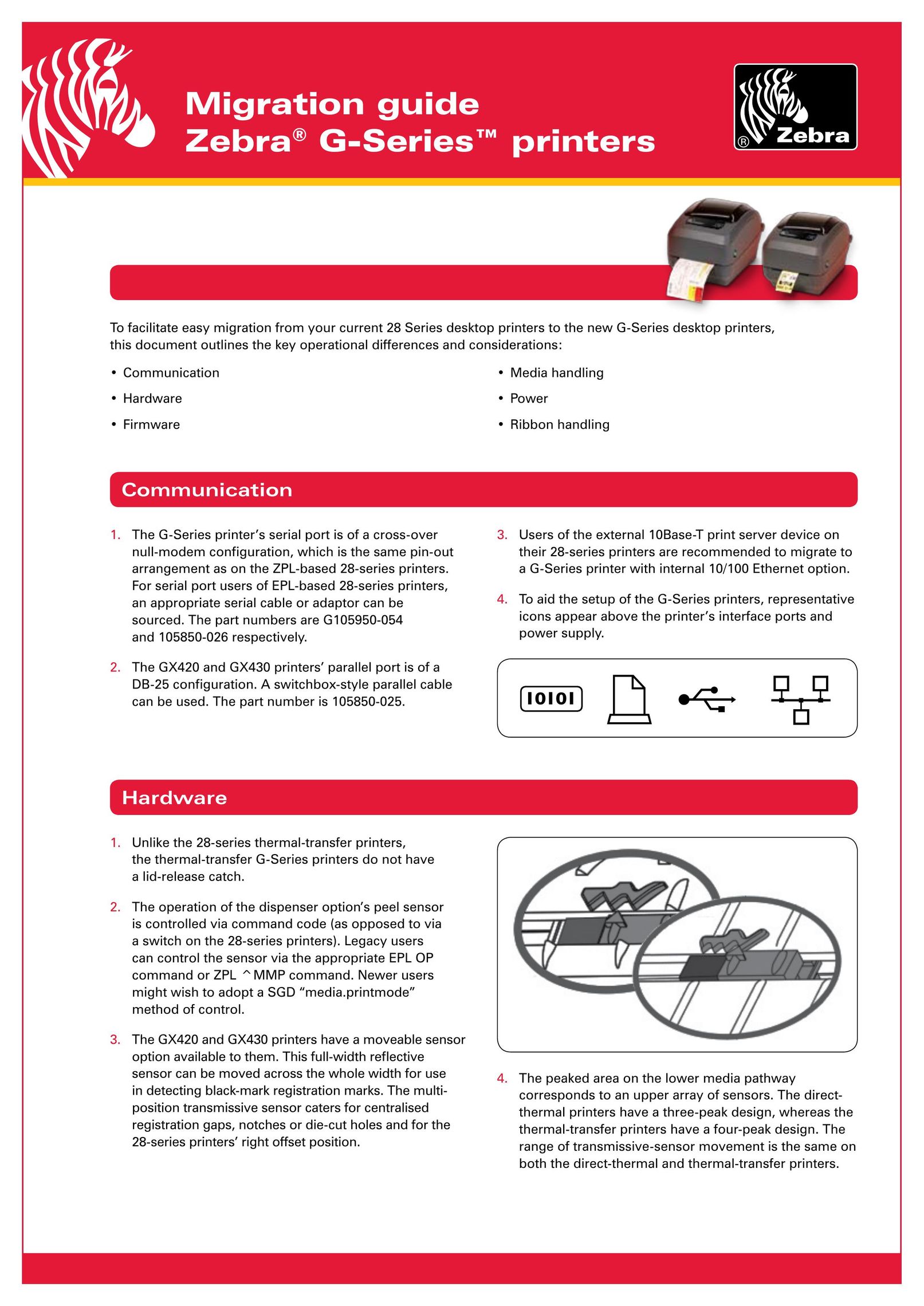 Zebra Technologies GX430 Printer User Manual