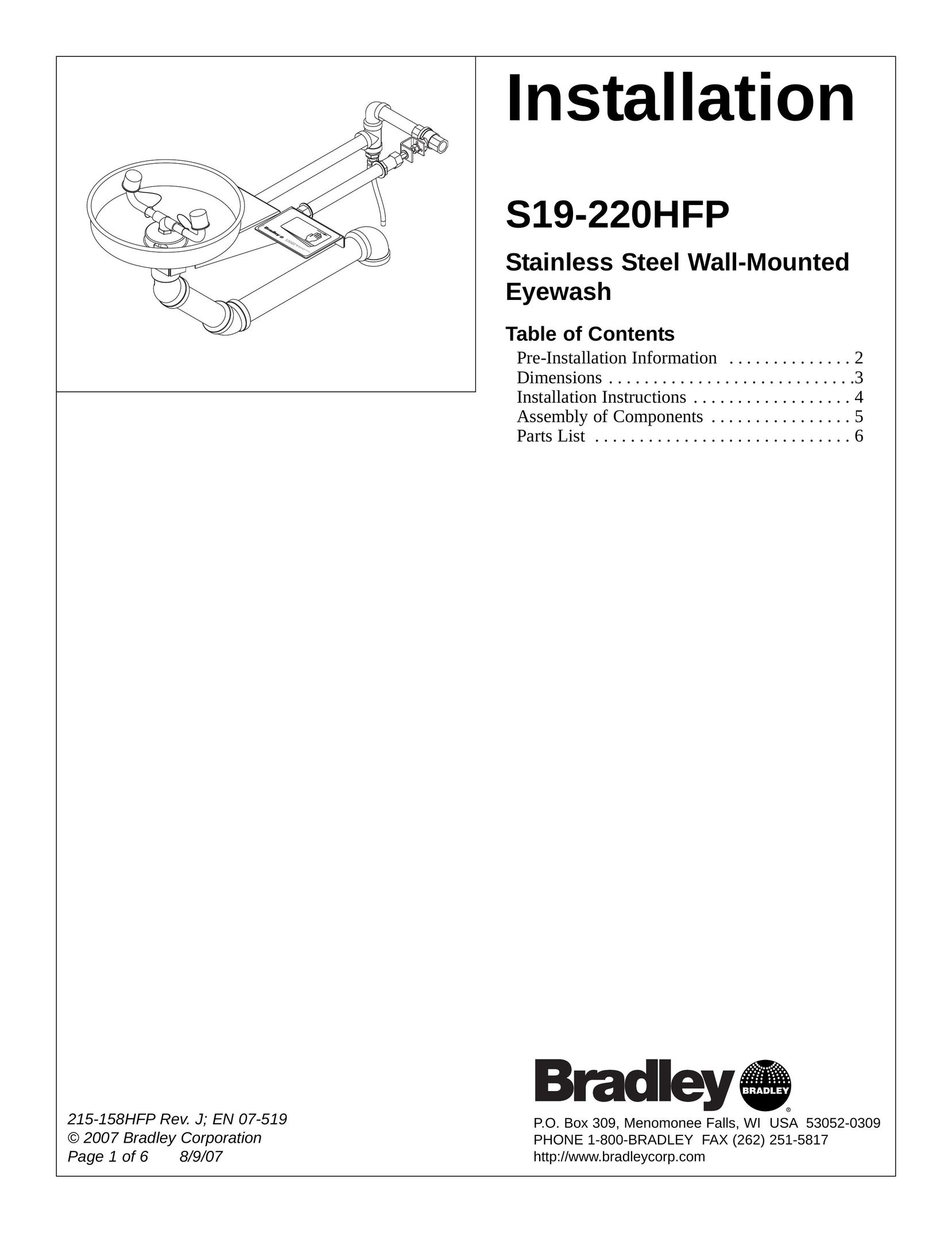 Bradley Smoker S19-220HFP Printer Accessories User Manual