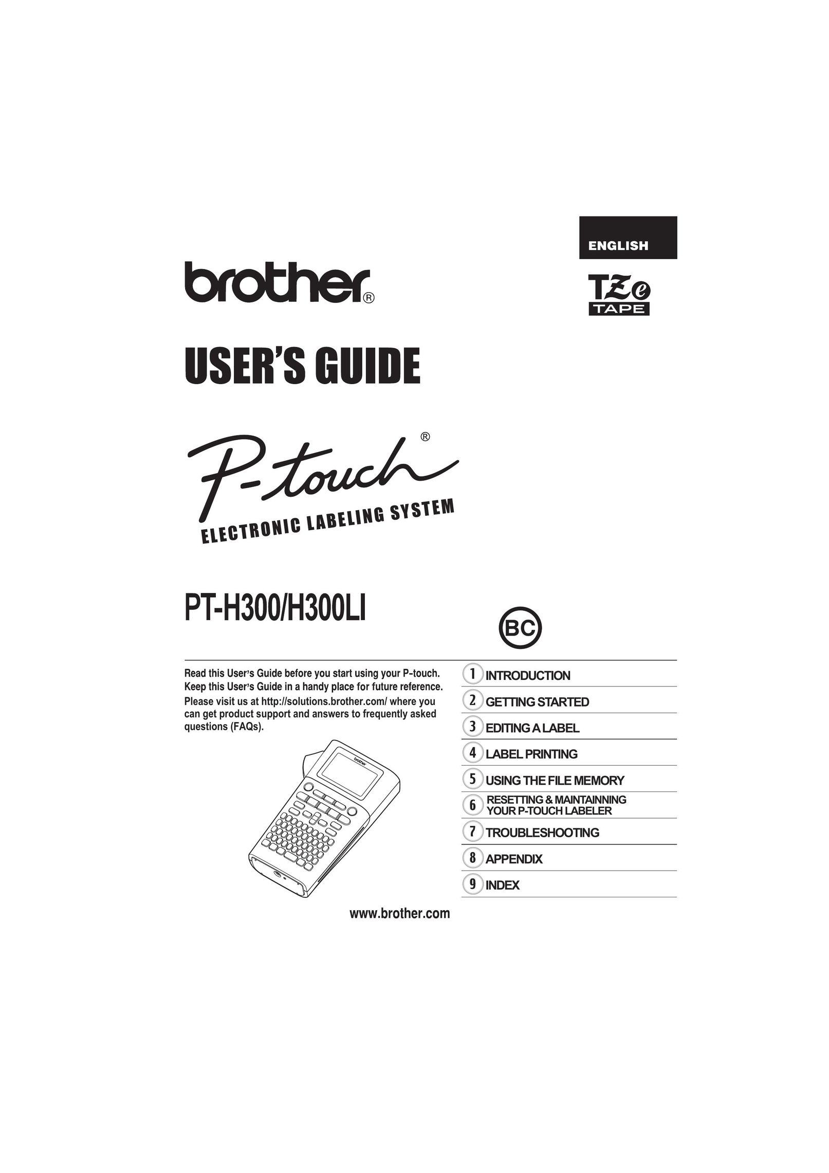 Brother PT-H300 Printer Accessories User Manual