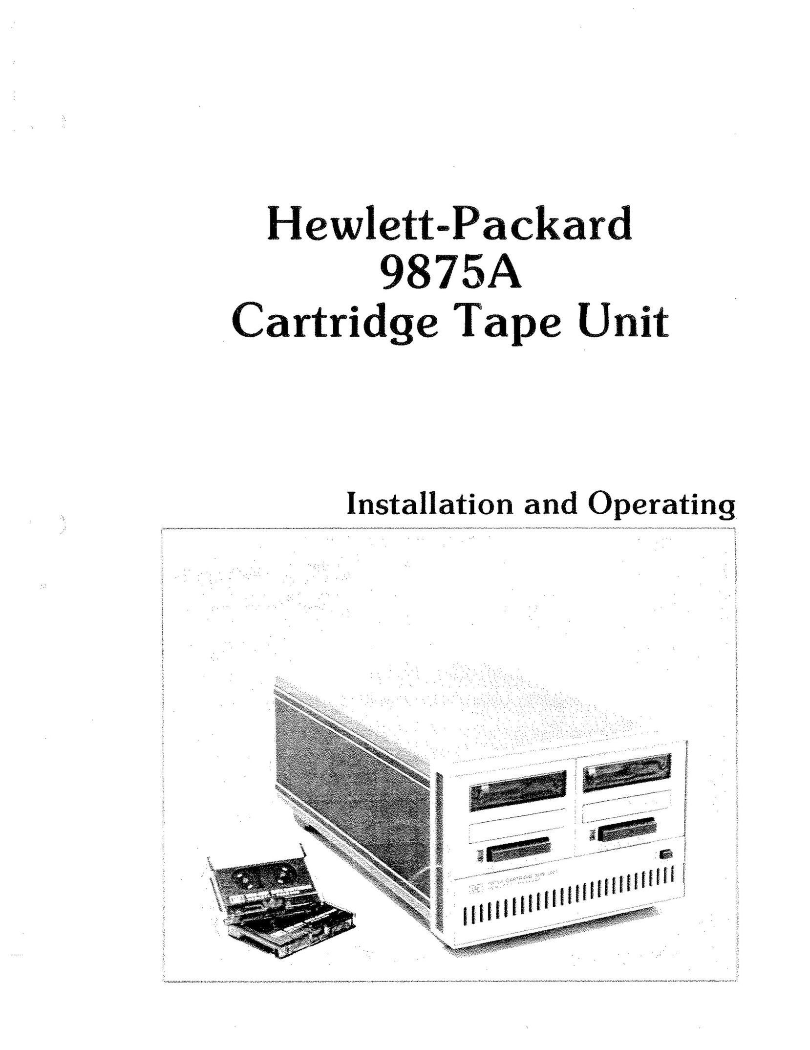 HP (Hewlett-Packard) 9875A Printer Accessories User Manual