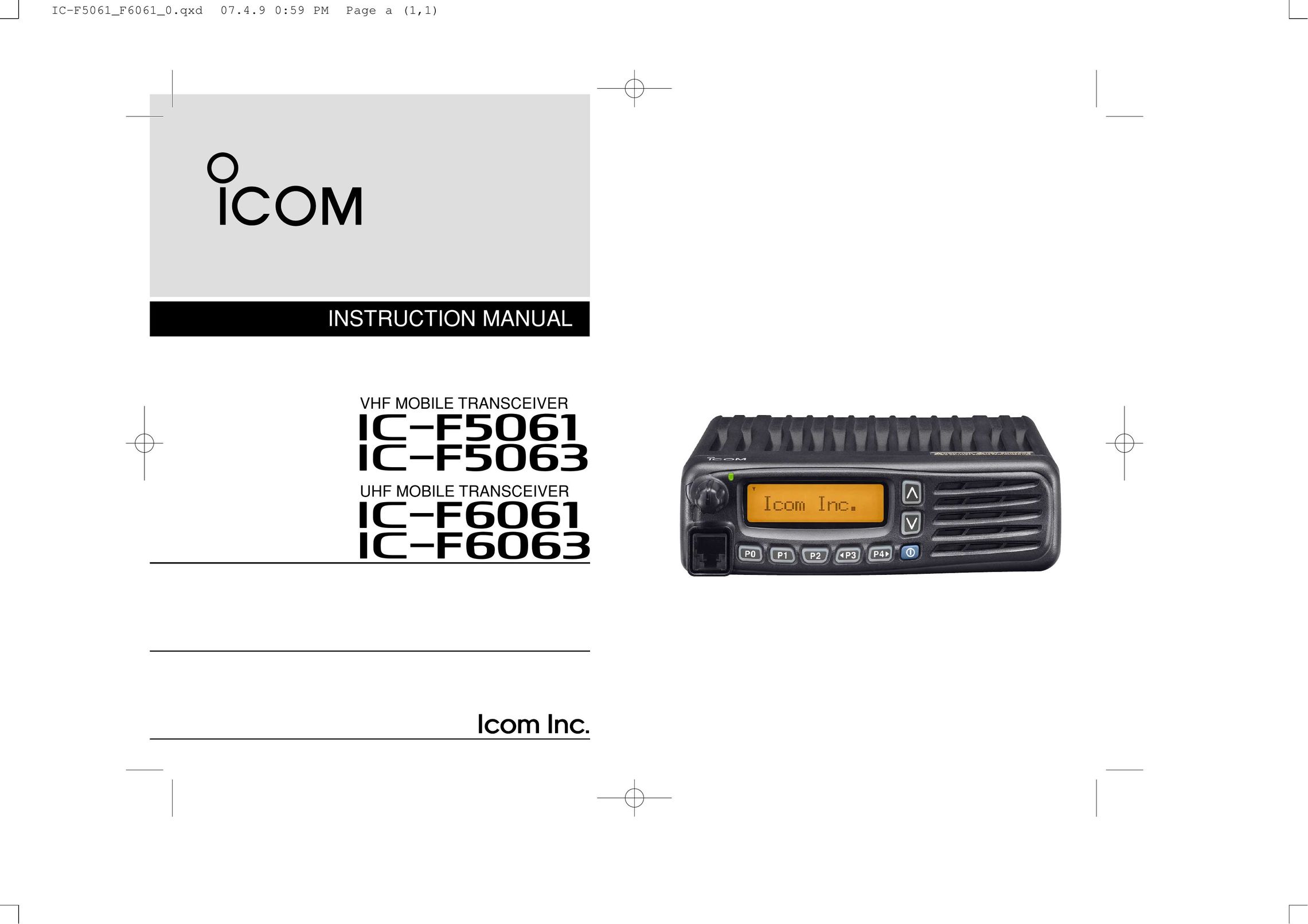 Icom IF5063 Printer Accessories User Manual