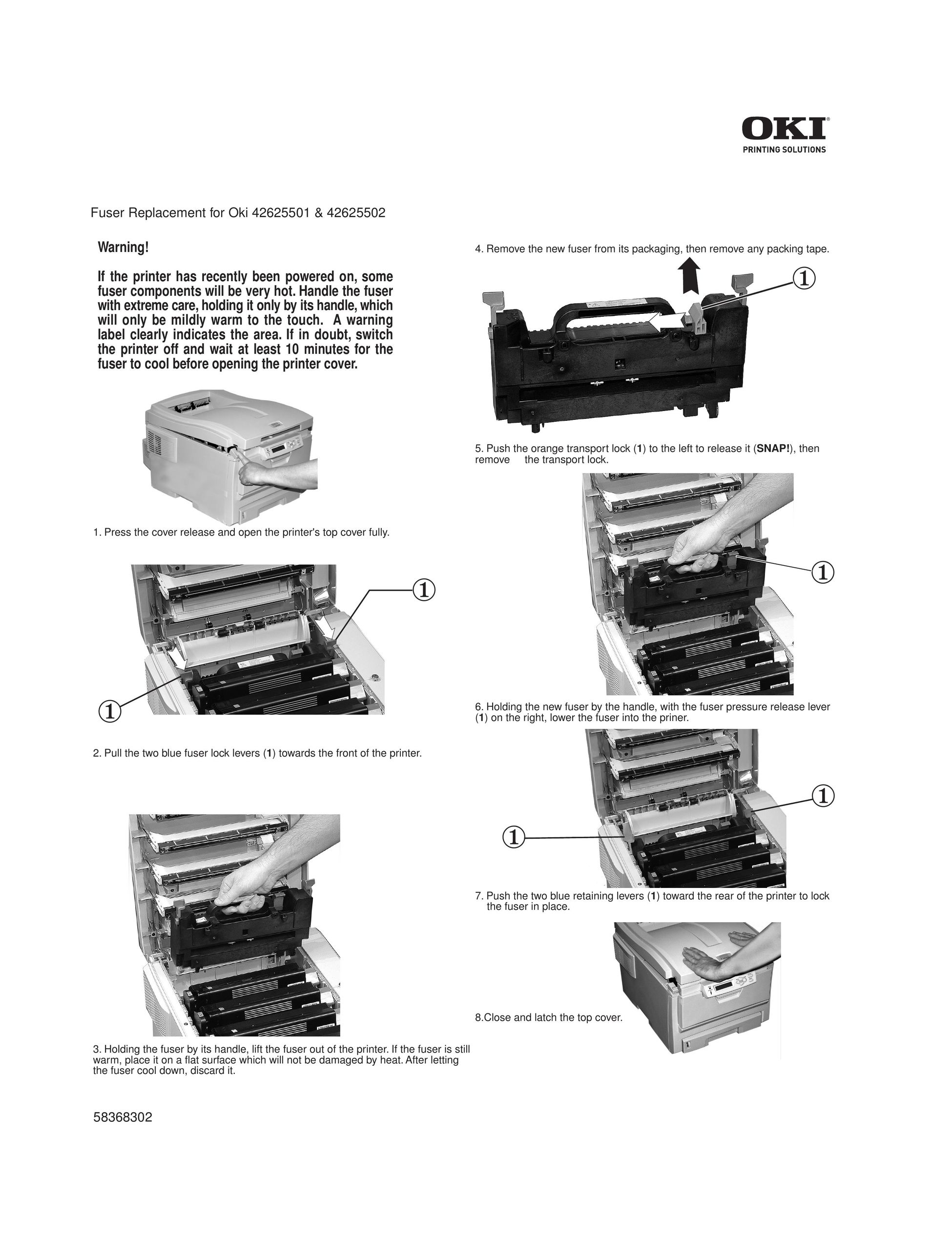 Oki 42625501 Printer Accessories User Manual
